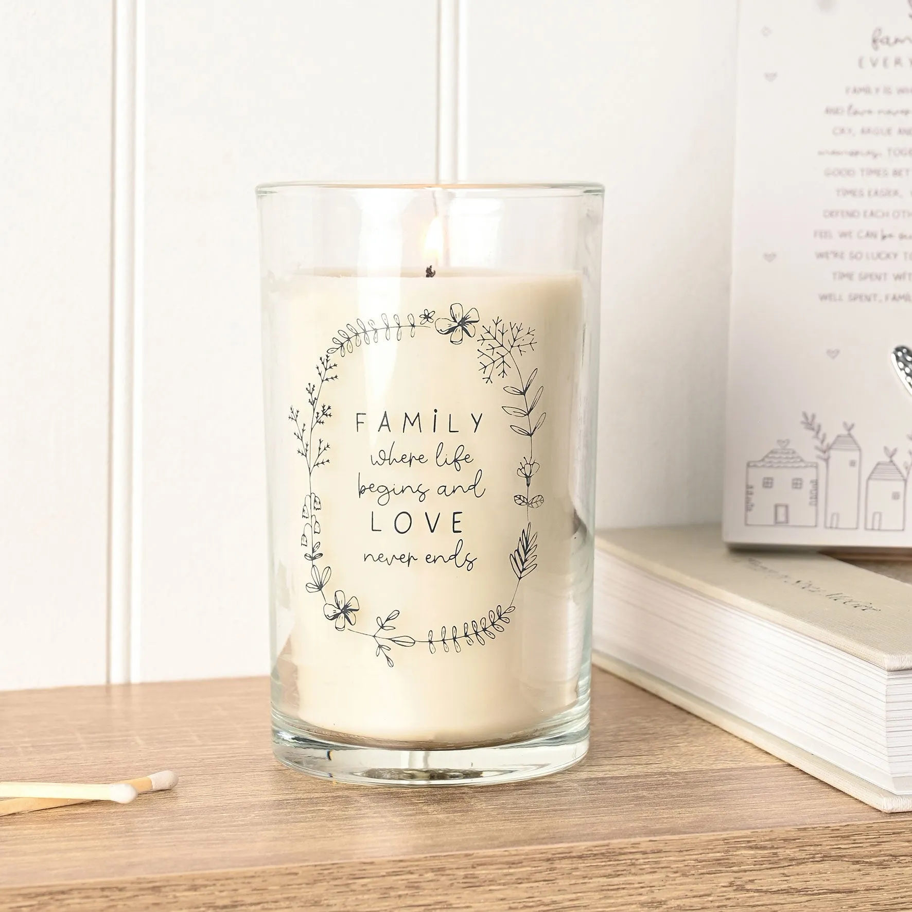 Moments Family Tall Candle - Cream product