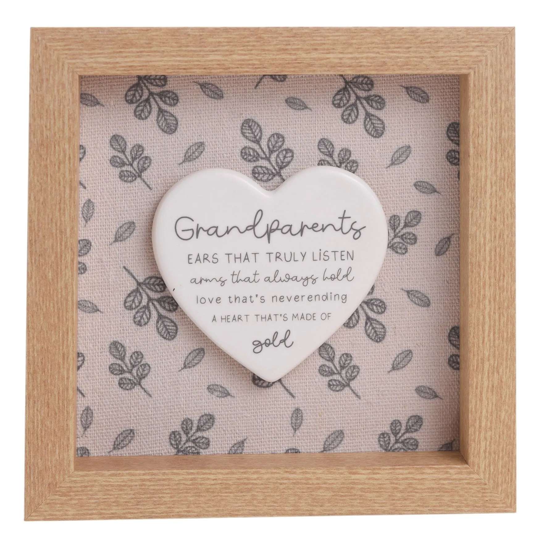 Moments Grandparents Framed Plaque - White product