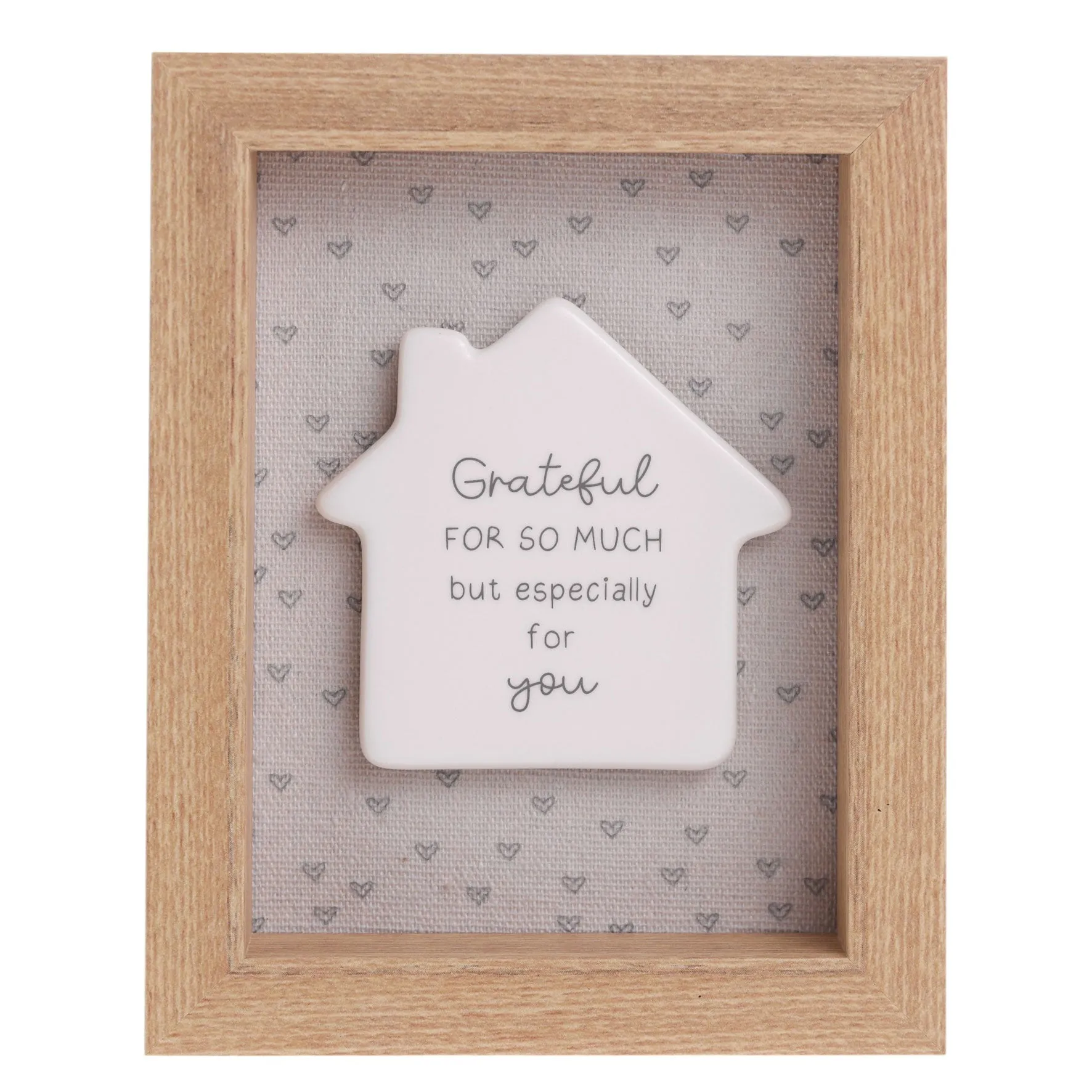 Moments Grateful For You Framed Plaque - White product