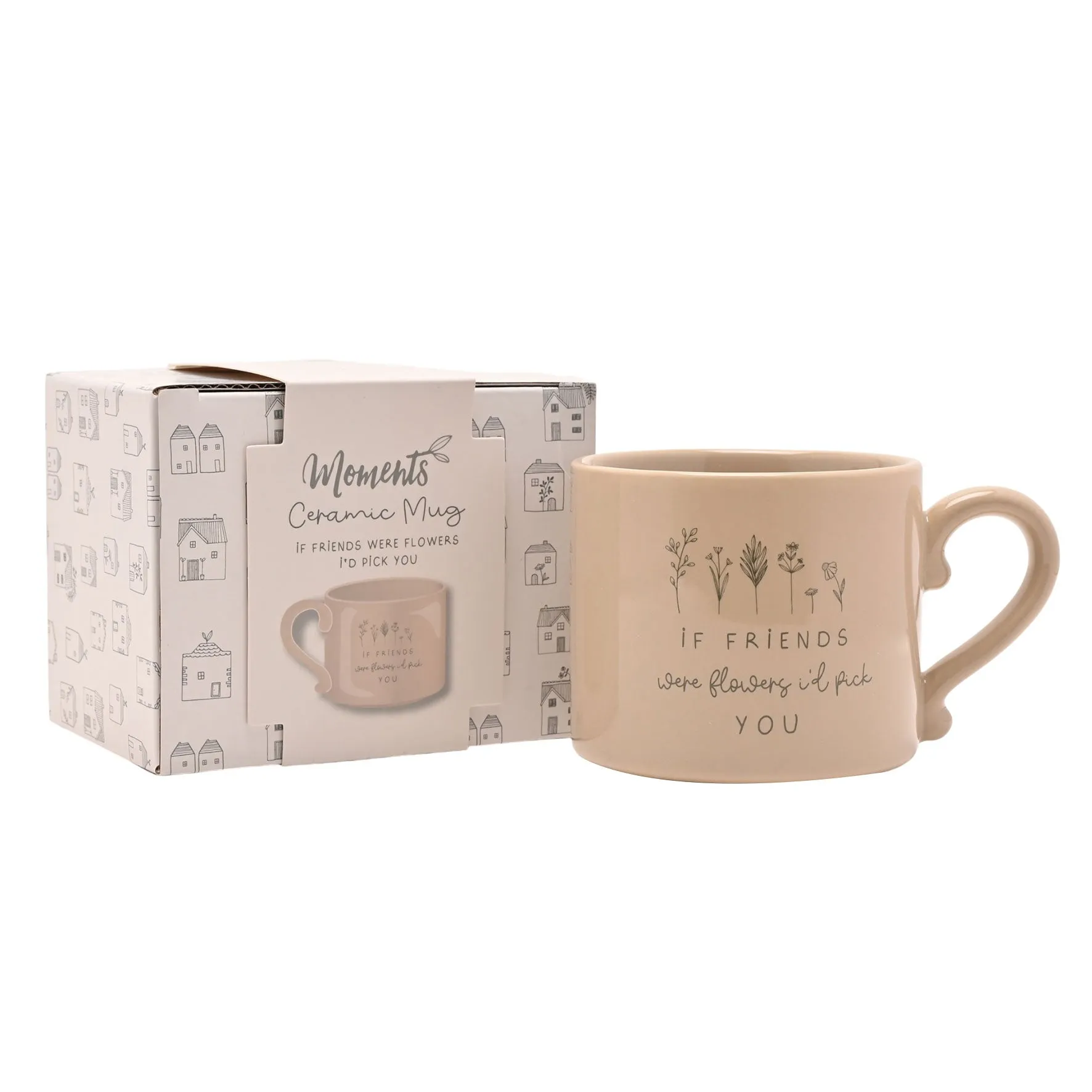Moments 'If Friends Were Flowers I'd Pick You' Mug - Brown by Julian Charles