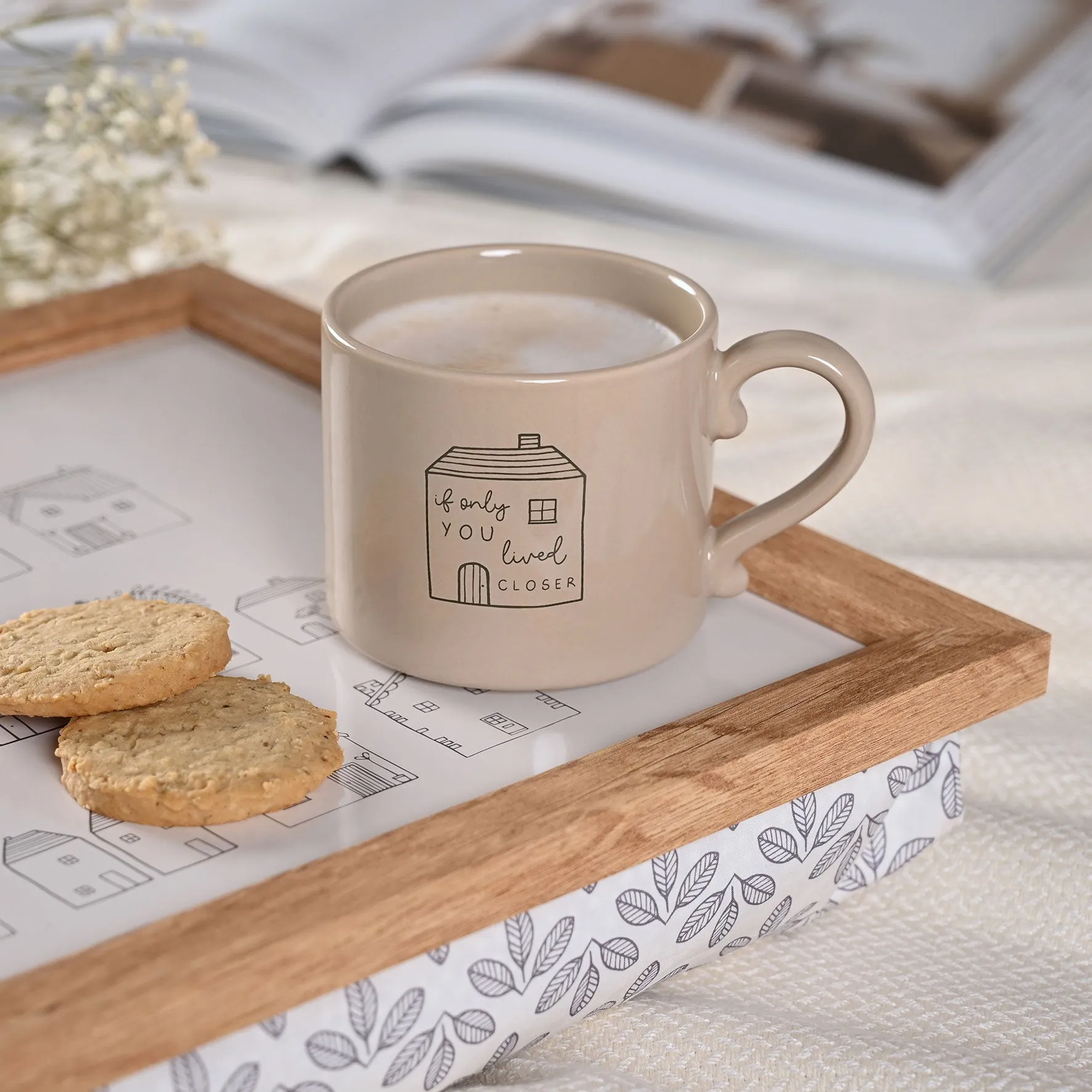 Moments 'If Only You Lived Closer' Mug - Brown alternate view