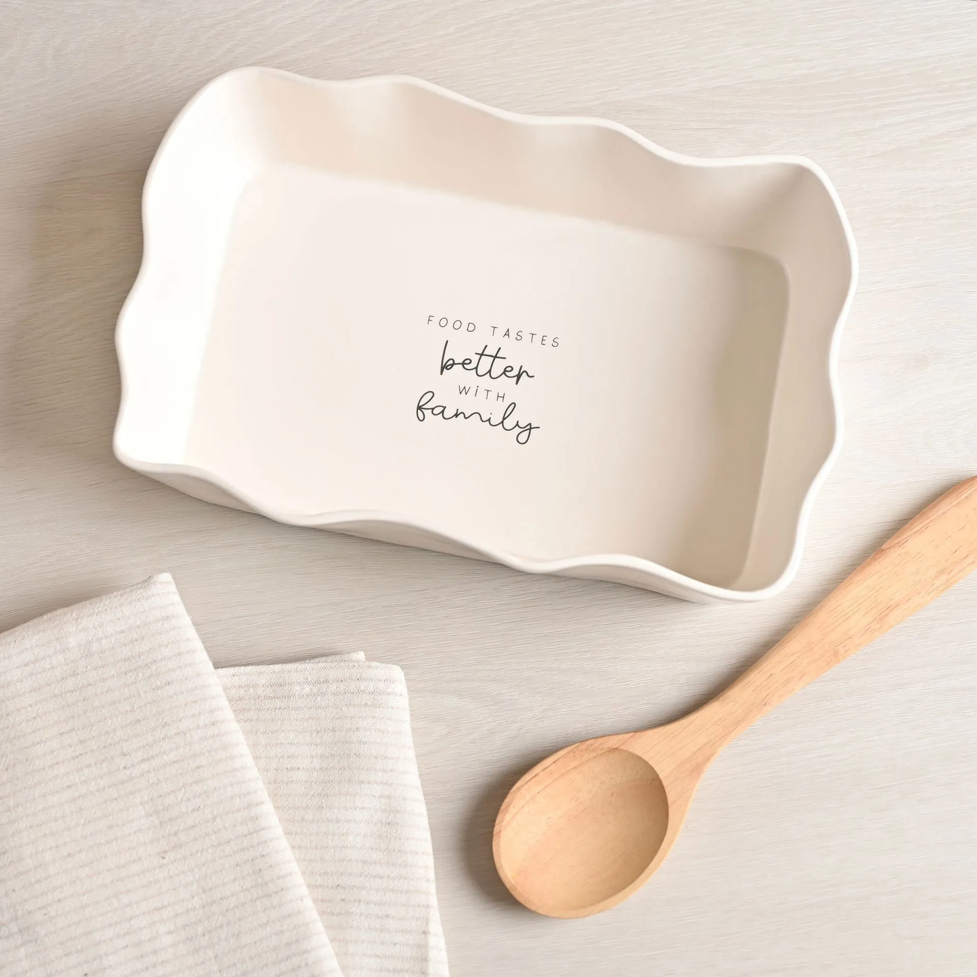 Moments Rectangular Serving Dish - White alternate view