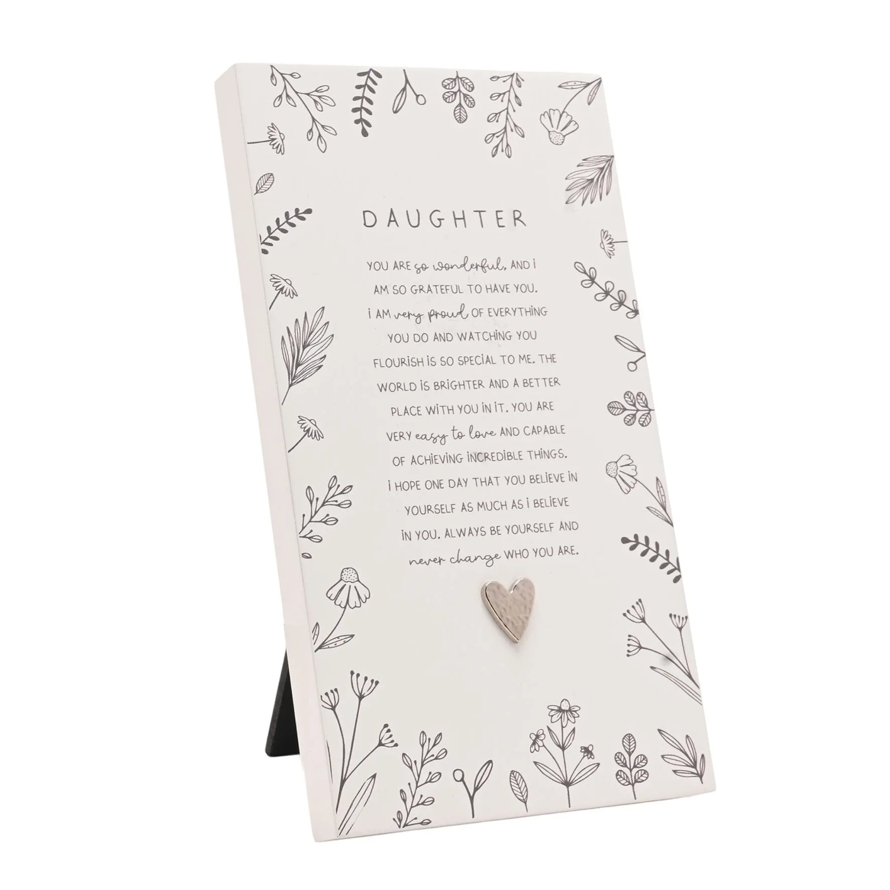 Moments Standing Verse Plaque Daughter - White product