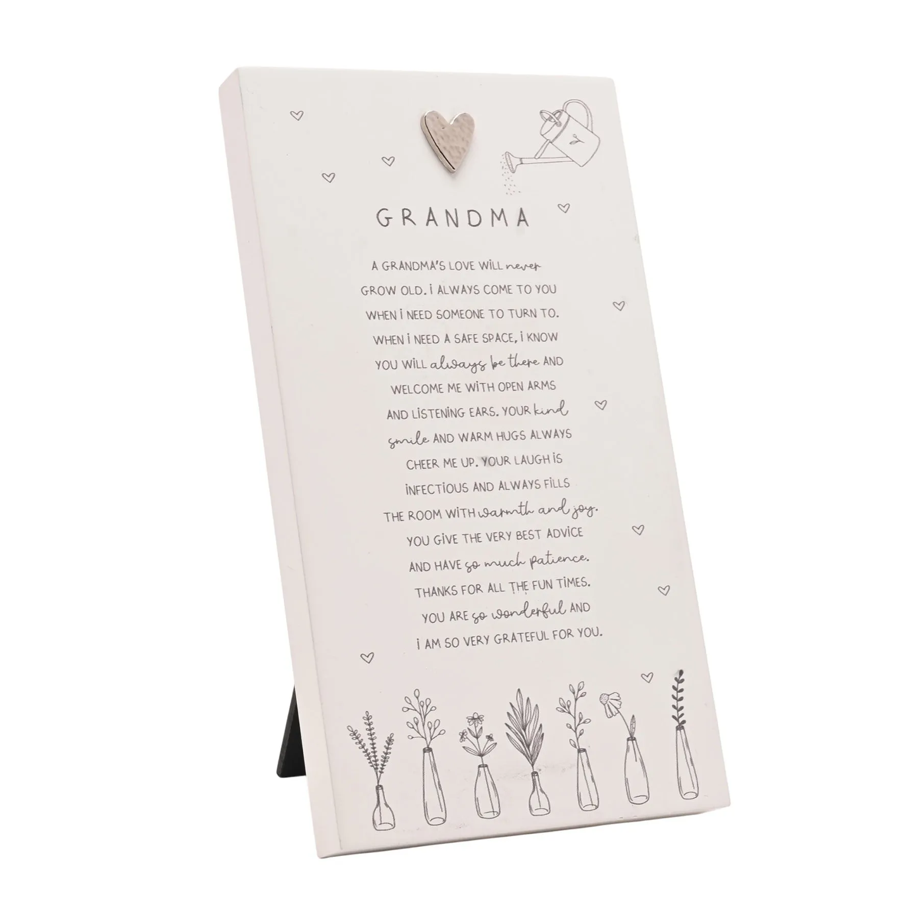 Moments Standing Verse Plaque Grandma - White product