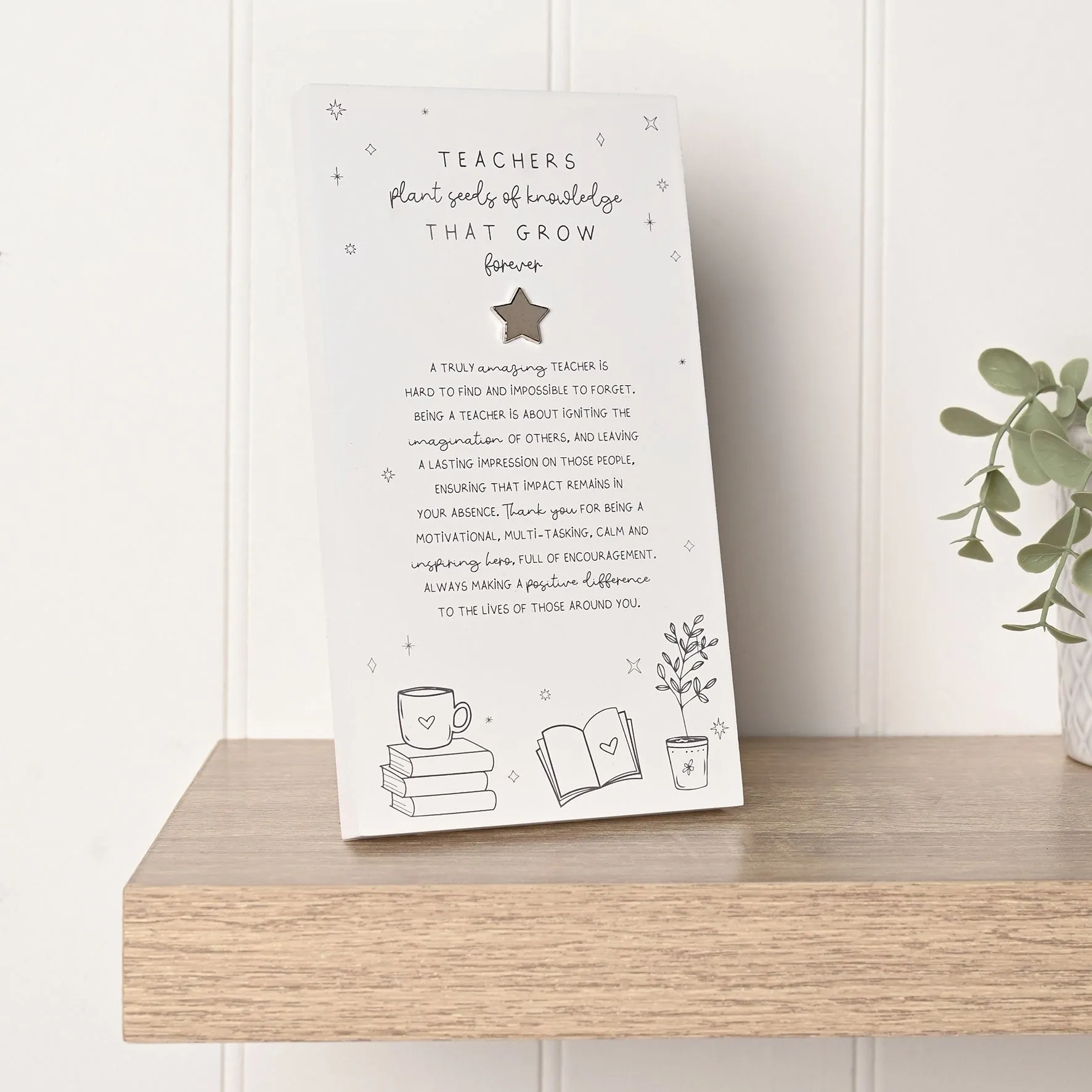 Moments Standing Verse Plaque - White alternate view