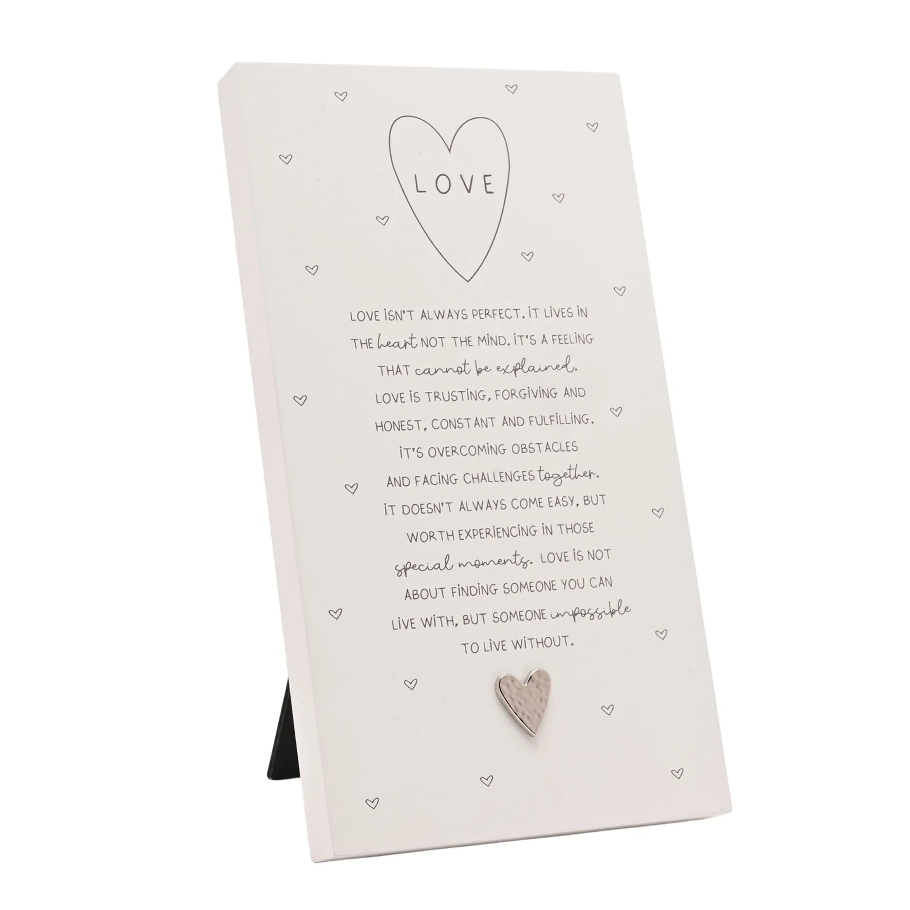 Moments Standing Verse Plaque - White product