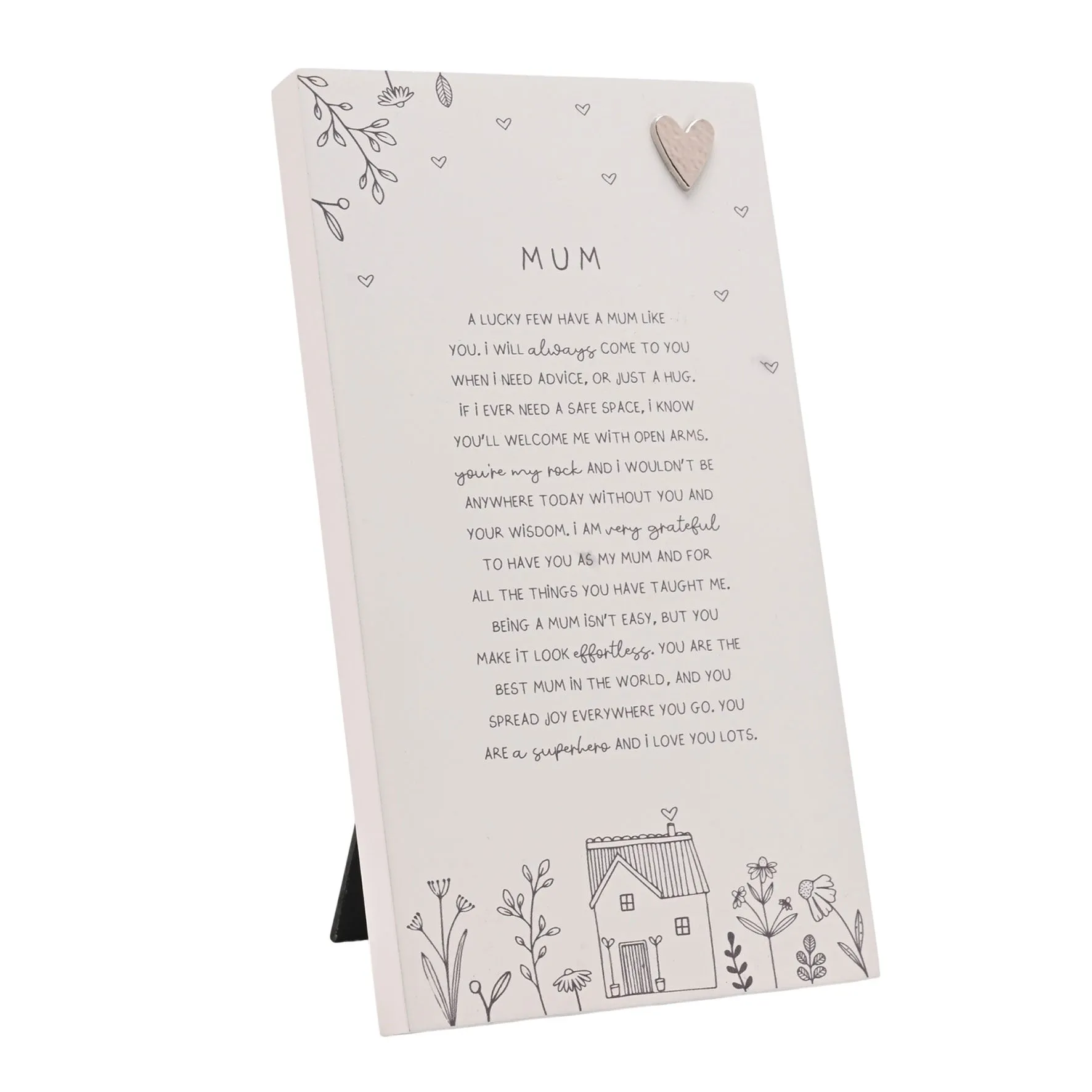Moments Standing Verse Plaque - White product