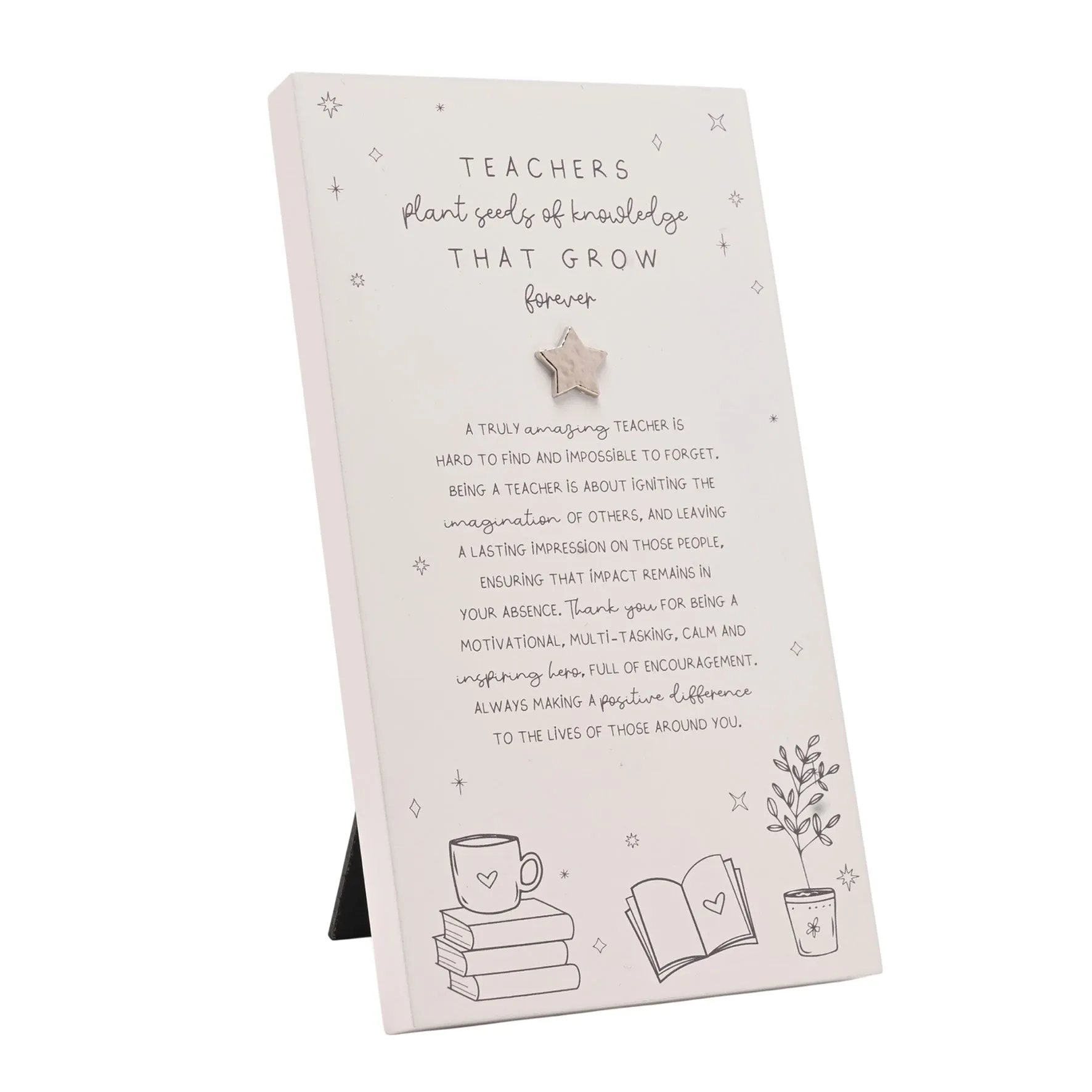 Moments Standing Verse Plaque - White product