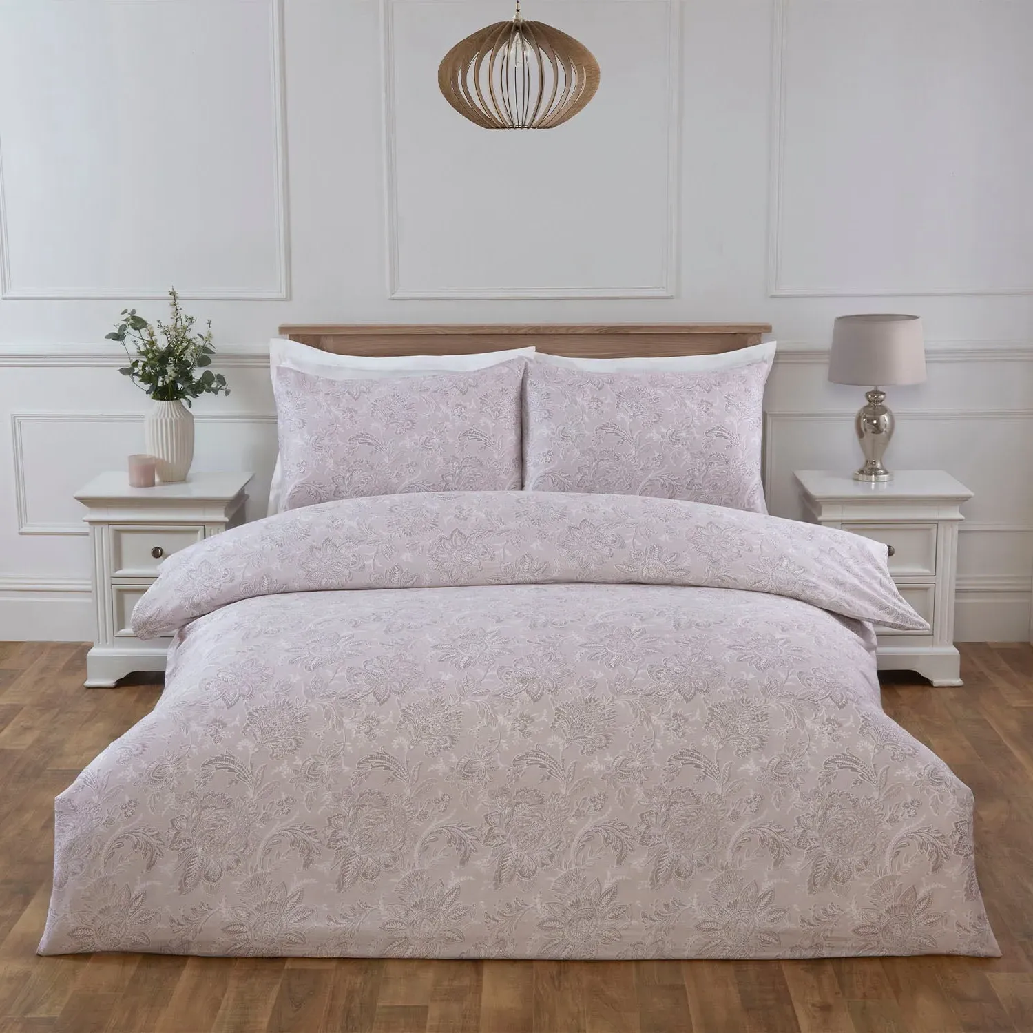 Monroe Single Duvet Set - Natural, 100% Cotton alternate view