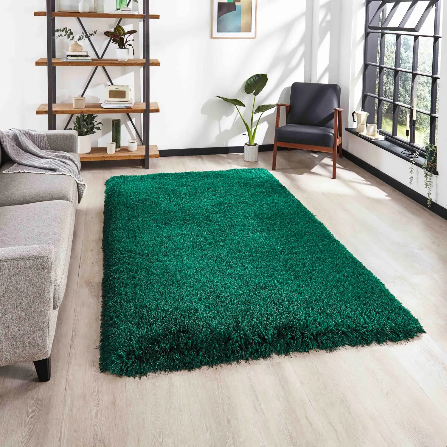 Shaggy Rug Hand-Tufted - Green product