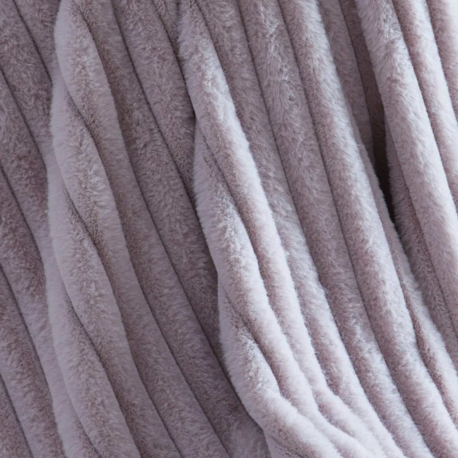 Morritz Faux Fur Throw - Mauve by Julian Charles, alternate view