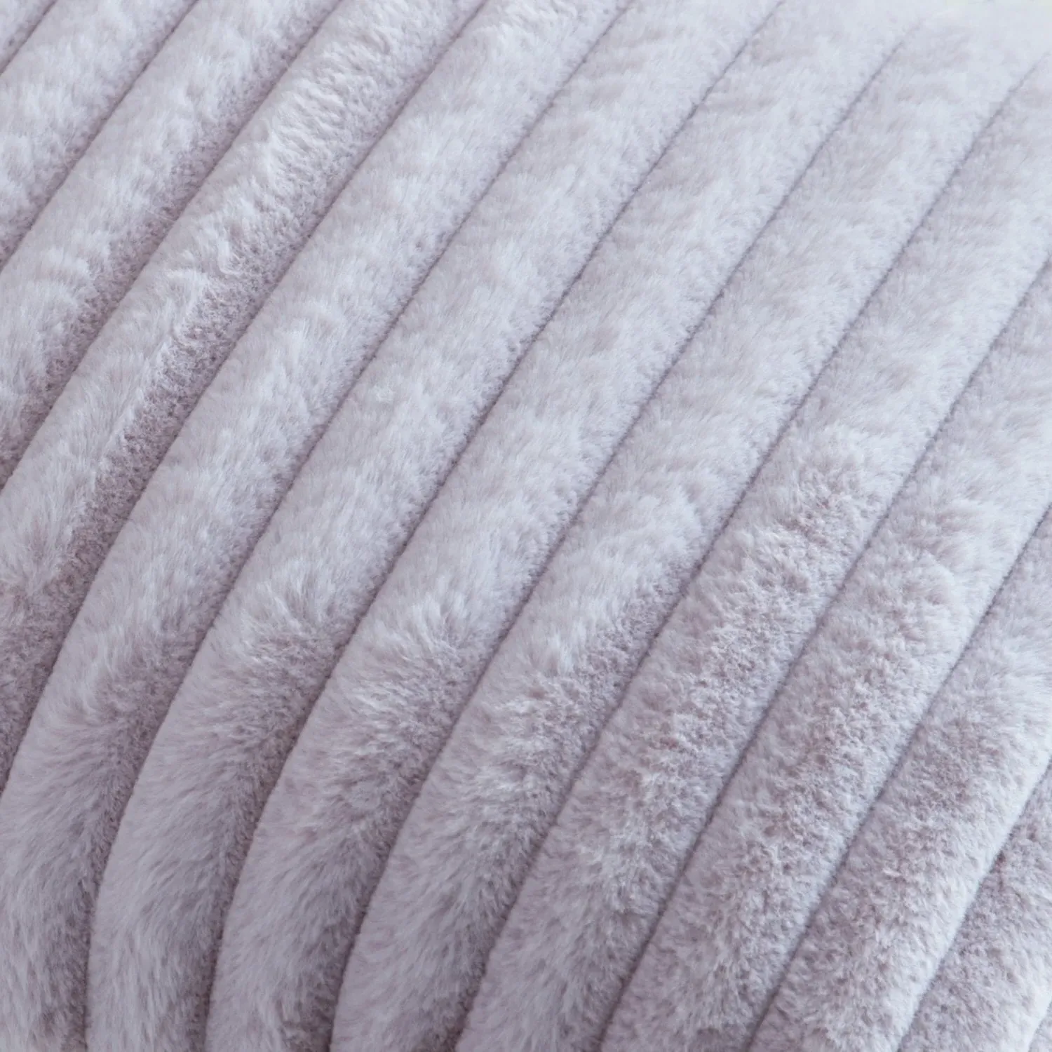 Morritz Square Cushion - Mauve, Faux Fur by Julian Charles, image 2