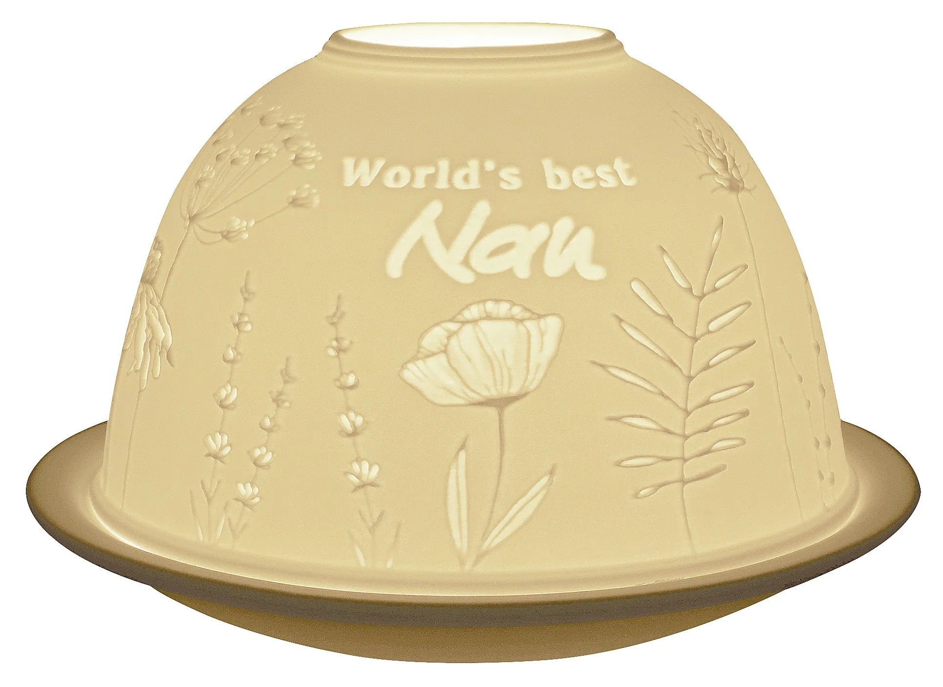 Nordic Lights Best Nan Candle Shade - Translucent, Ceramic by Julian Charles