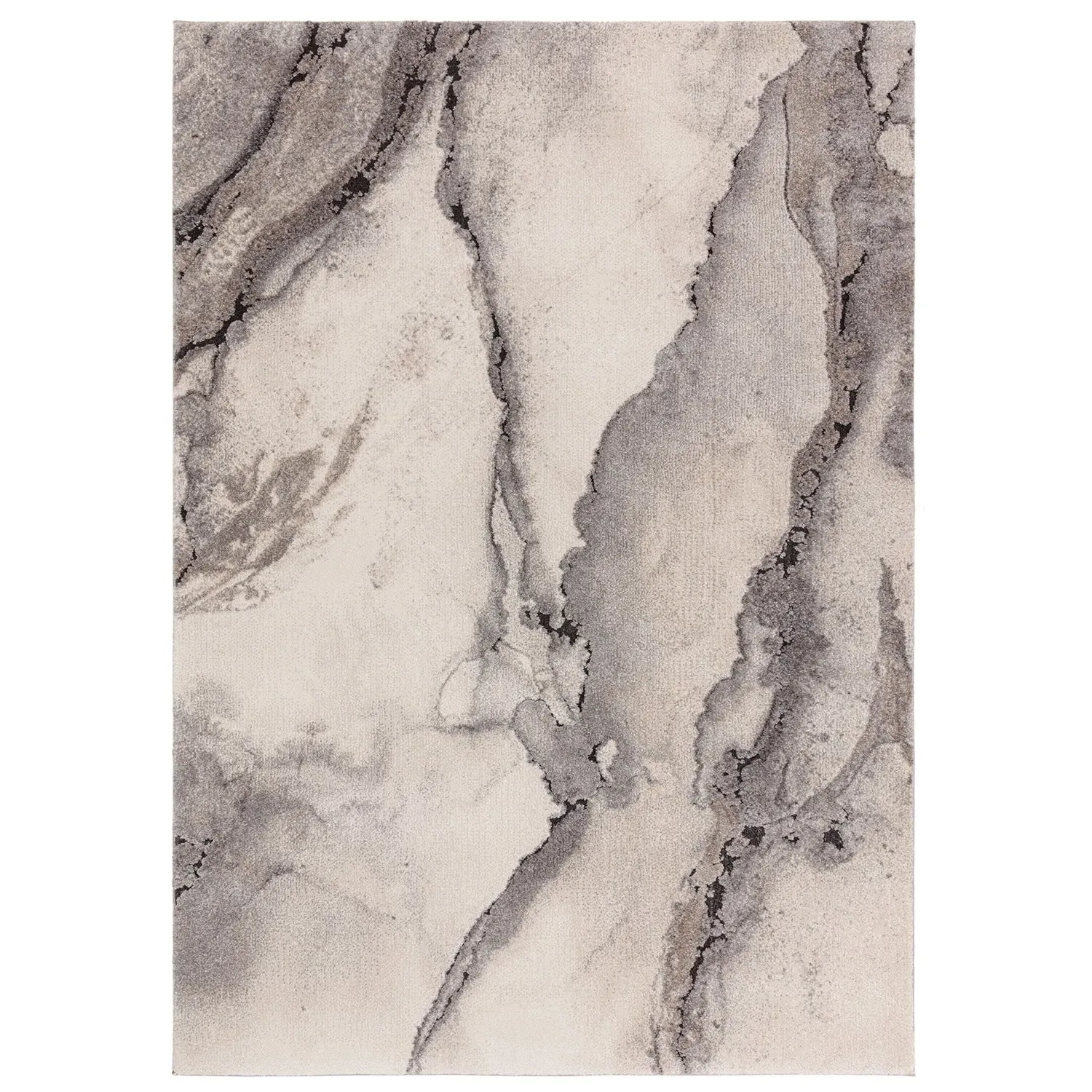 Oasis Rug with High-Low Pile - Grey