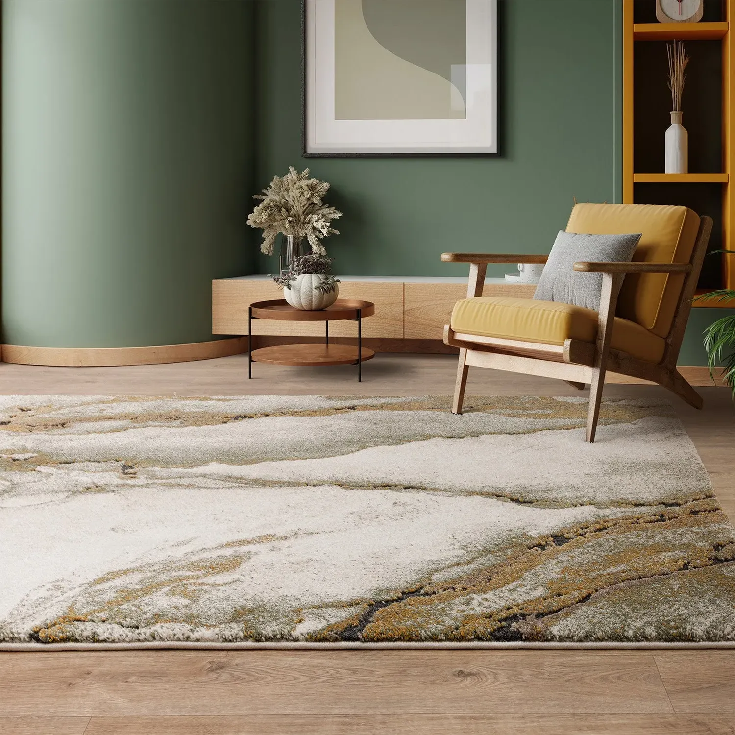 Oasis Rug with High-Low Pile - Natural