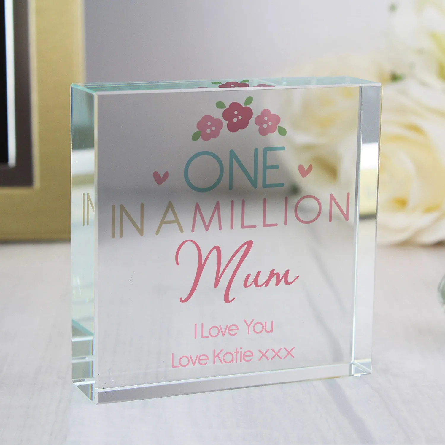 One in a Million Personalised Crystal Token - Clear product
