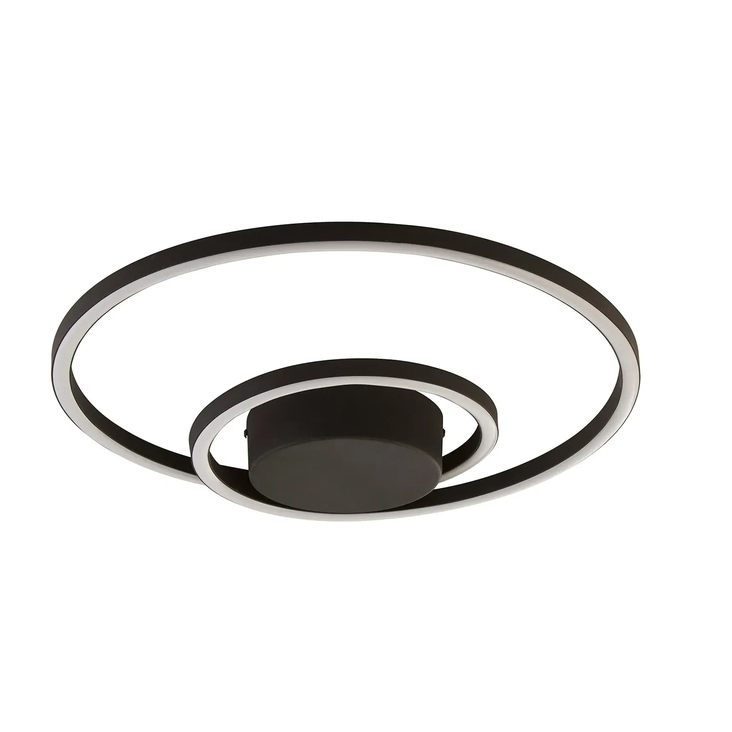 Orbit Glow Spiral LED Ceiling Flush Light - Black by Julian Charles, image 2