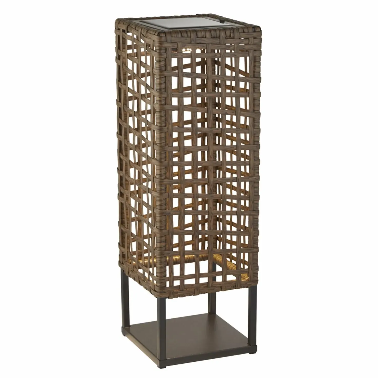 Outdoor Solar Rattan Light - Brown product