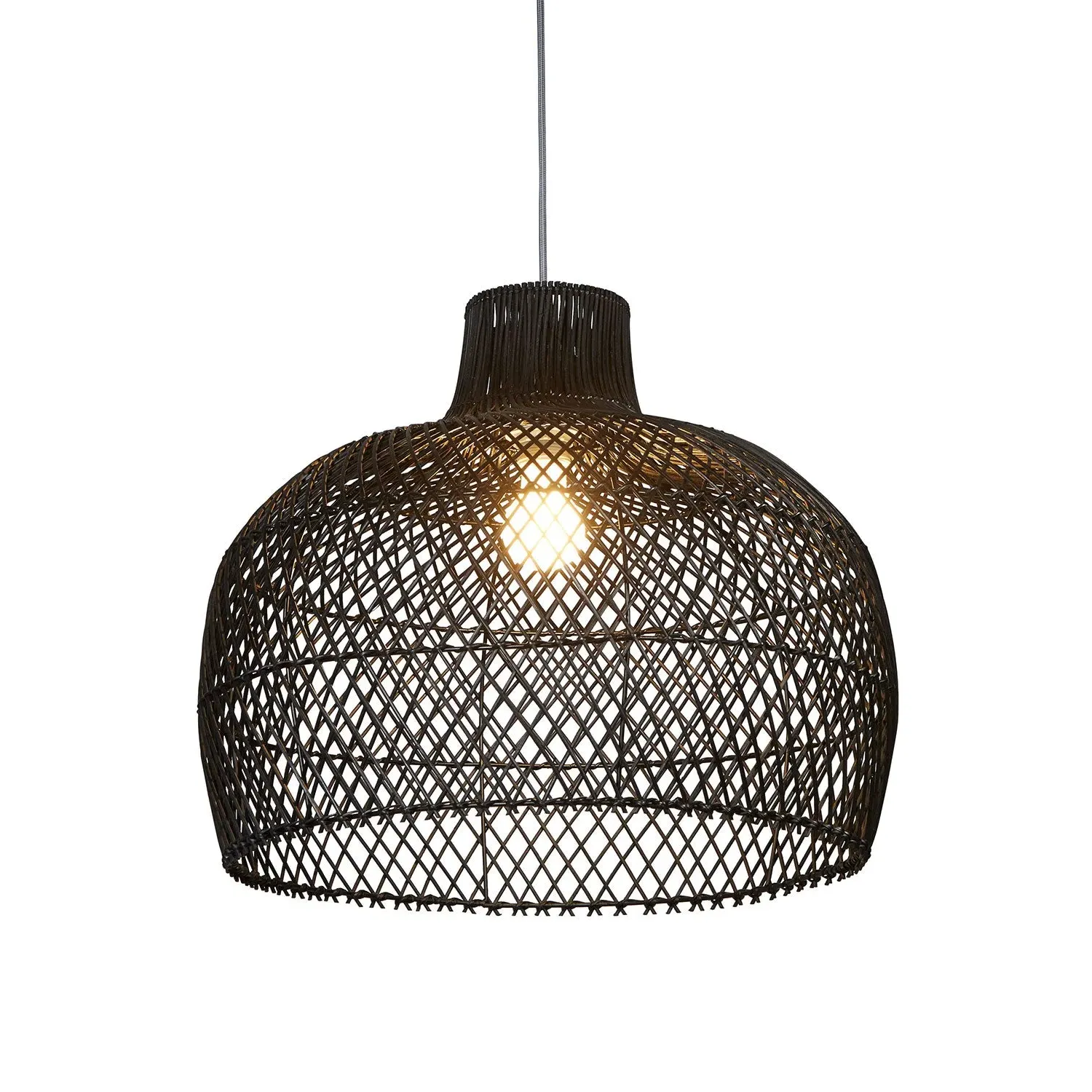 Oversize Woven Easy Fit Light Shade - Black, Bamboo