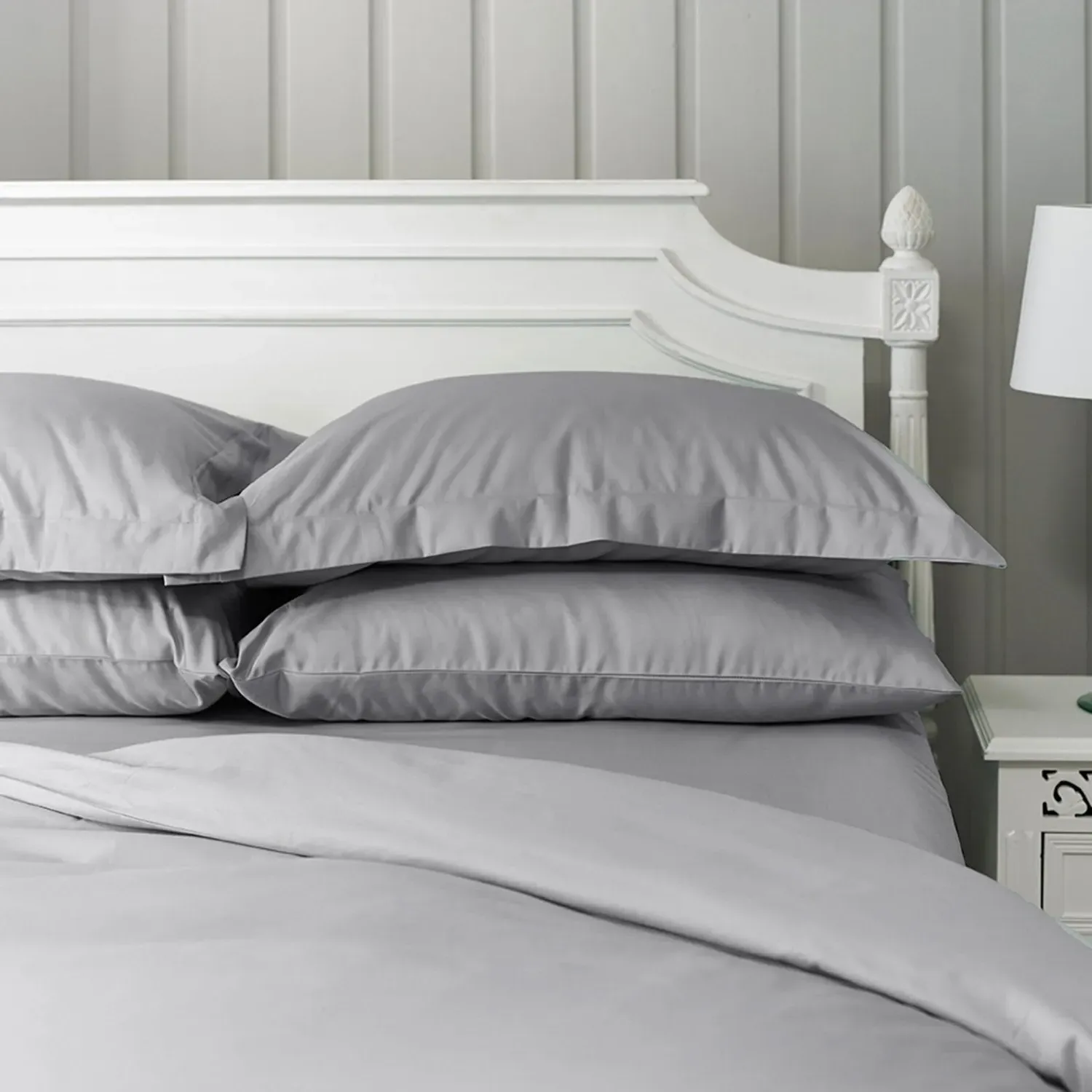 Oxford Pillowcase 800TC - Grey, Cotton
