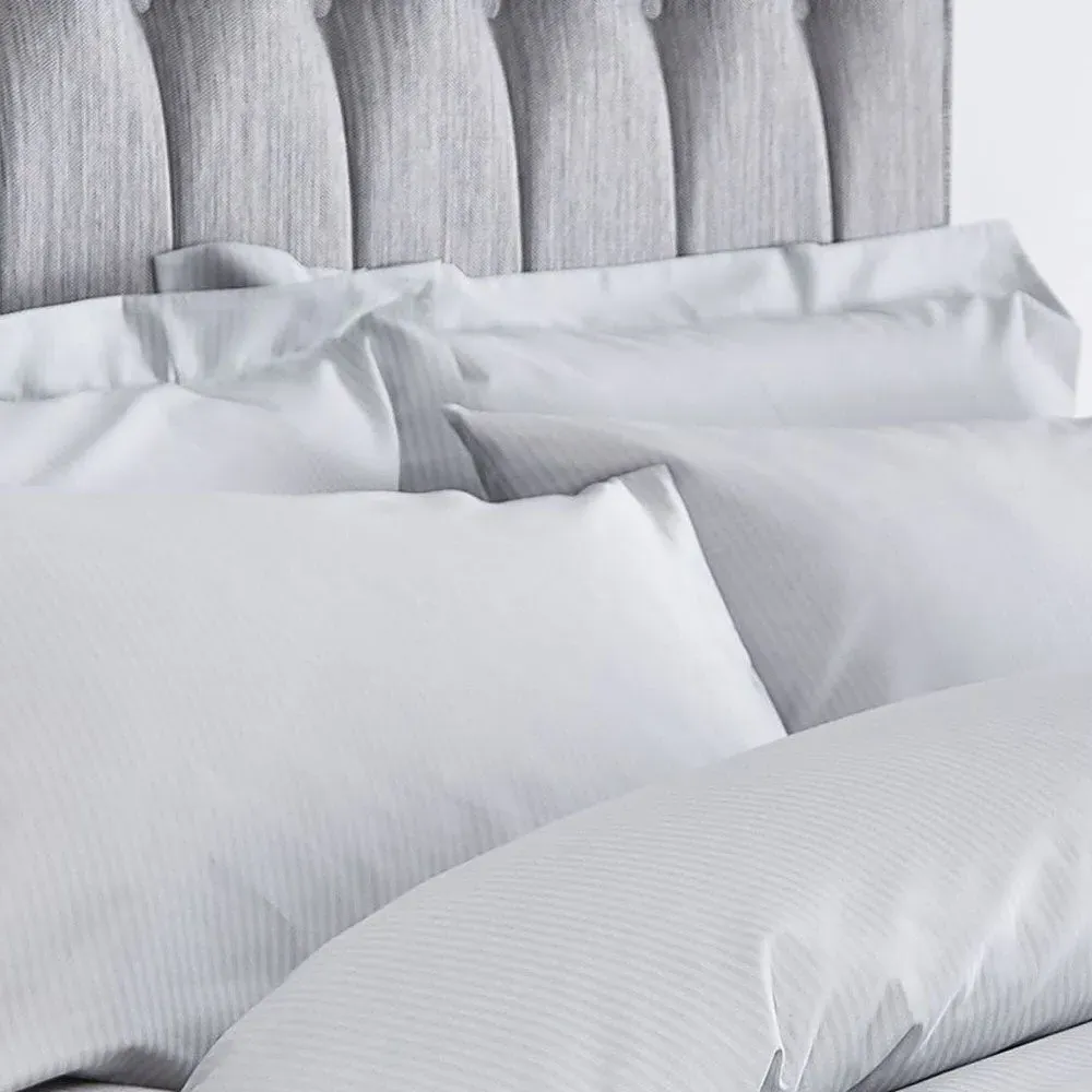 Oxford Pillowcase Pair 300TC - Grey, Satin image