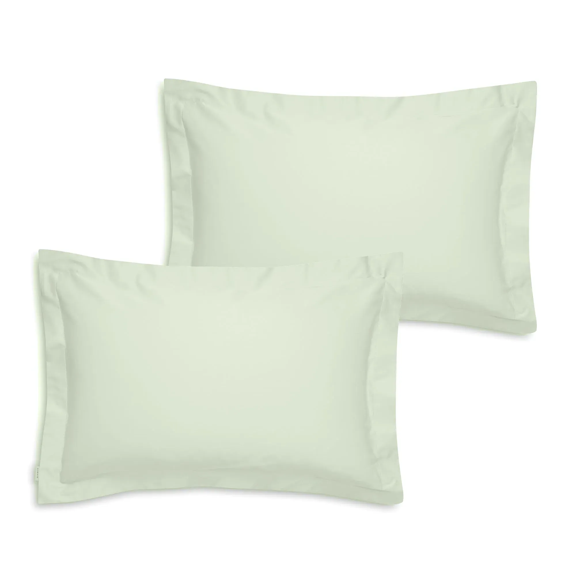 Oxford Pillowcase Pair 400TC - Green, Cotton