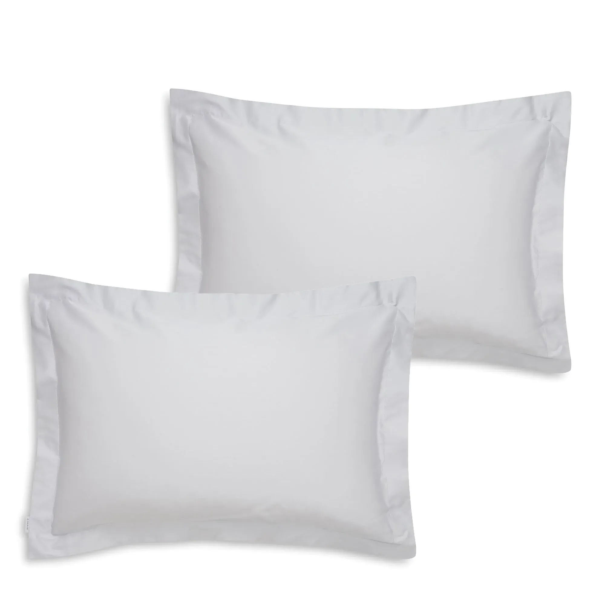 Oxford Pillowcase Pair 400TC - Grey, Cotton