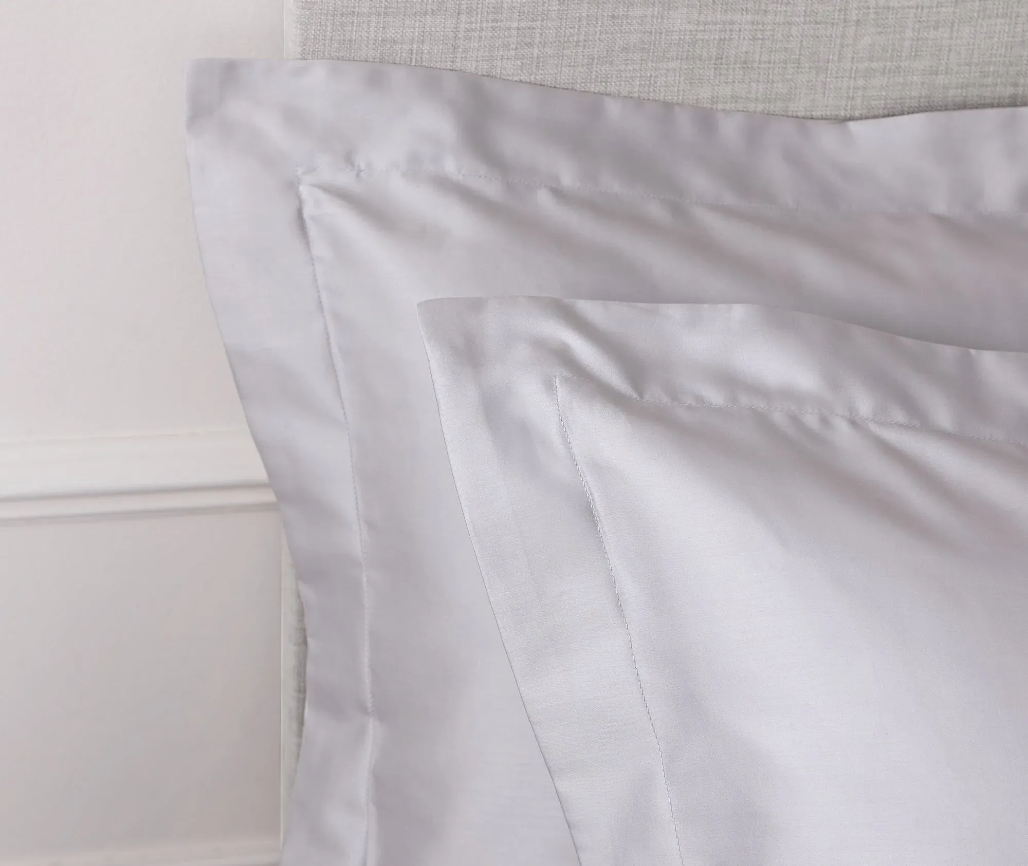 Oxford Pillowcase Pair 400TC - Grey, Cotton