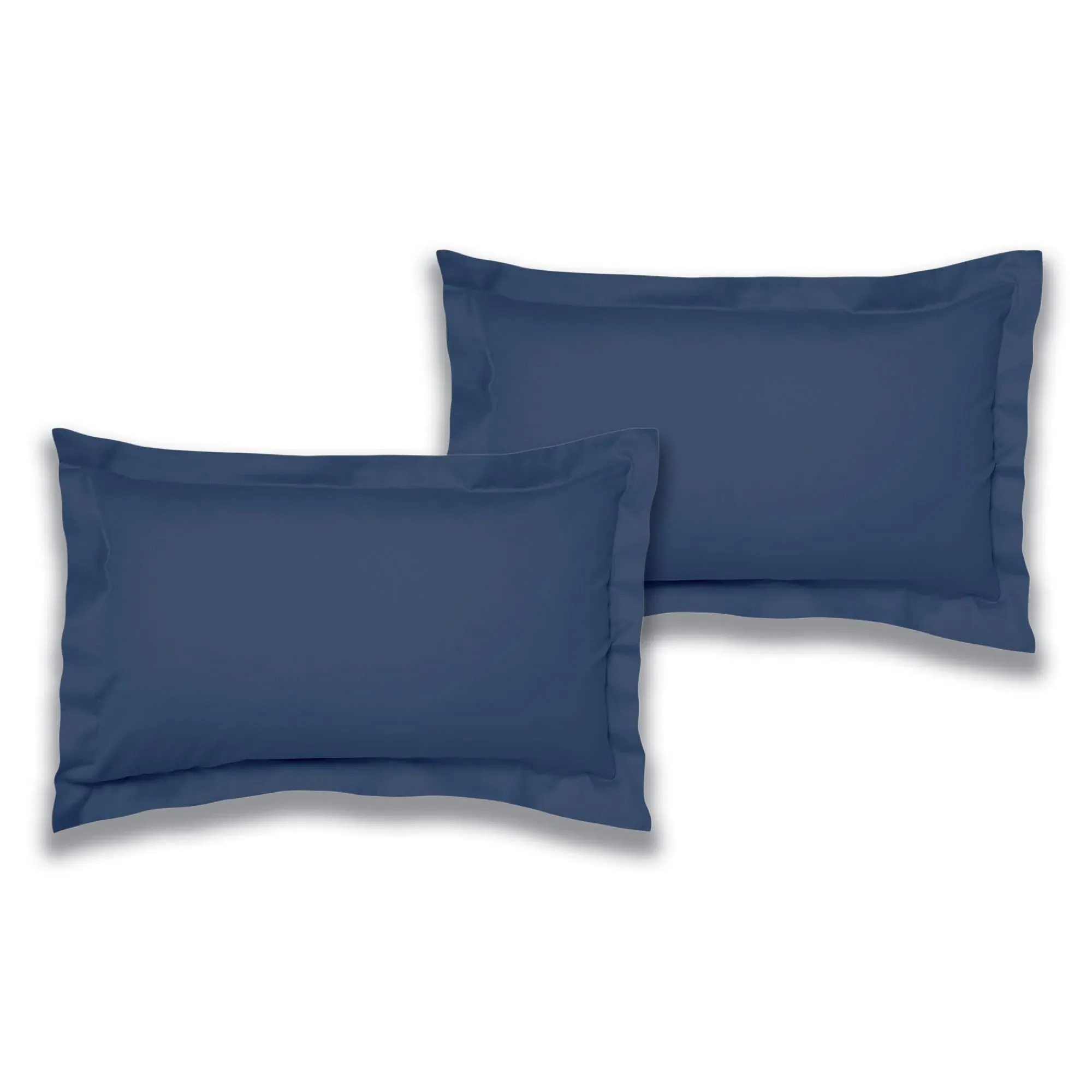 Oxford Pillowcase Pair - Blue, Cotton Percale