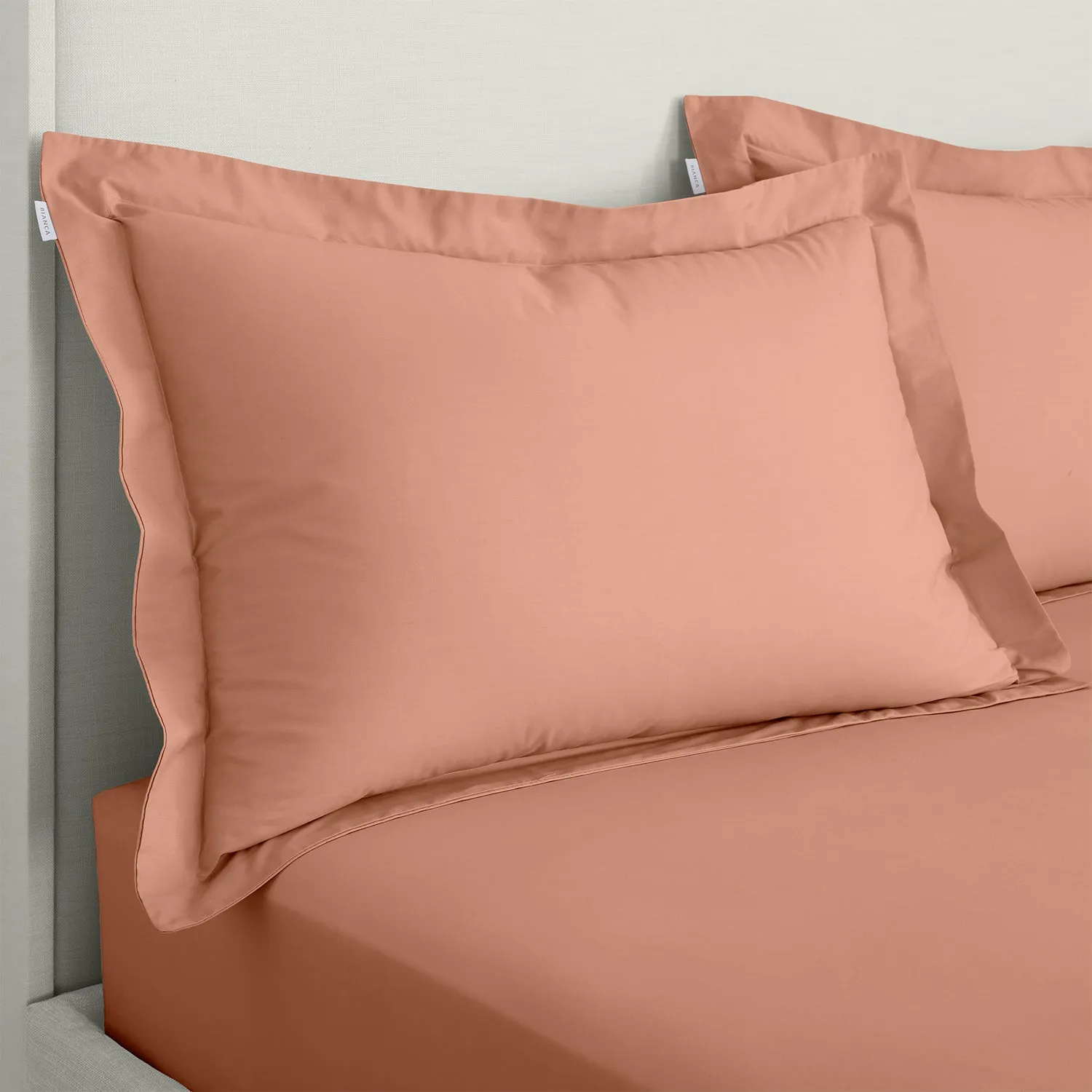 Oxford Pillowcase Pair - Clay, Cotton Percale