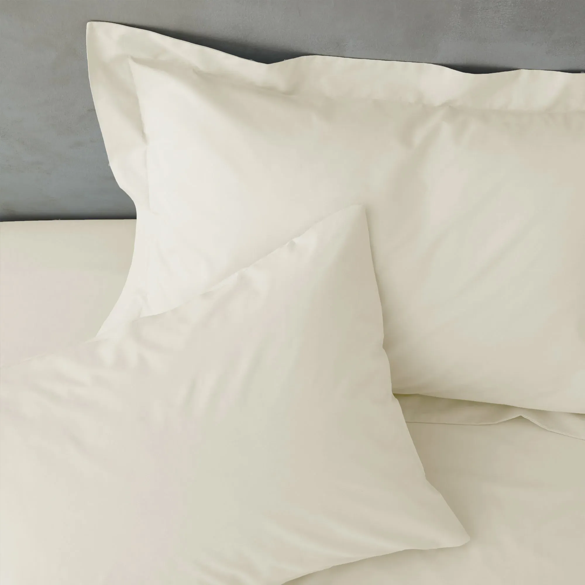 Oxford Pillowcase Pair Easy Iron - Cream, Percale
