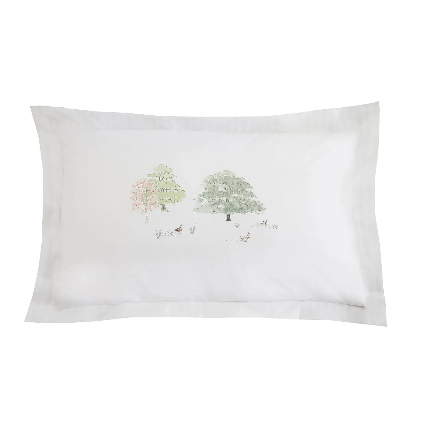 Oxford Pillowcase Pair - Green, Cotton