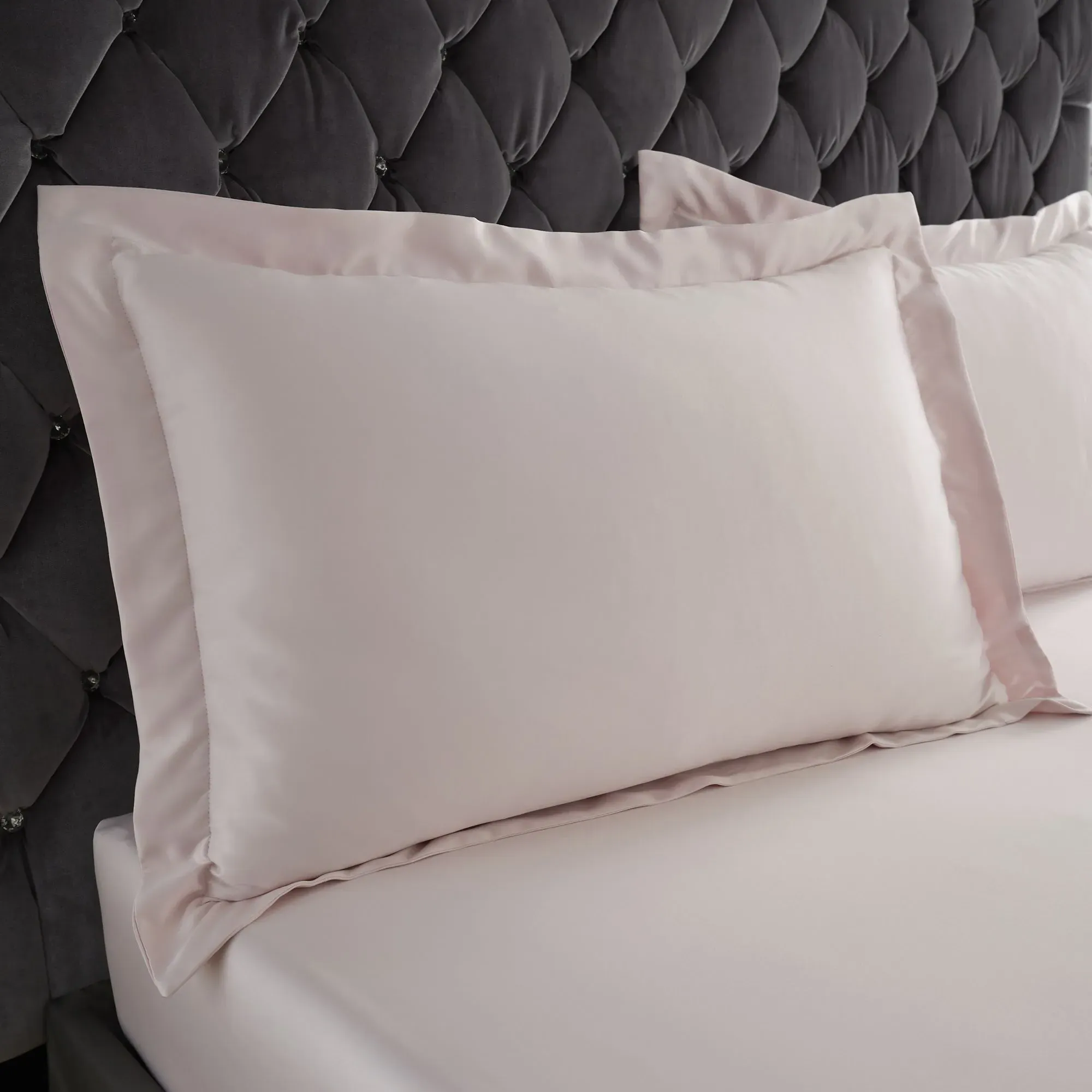 Oxford Pillowcase Pair - Pink, Satin