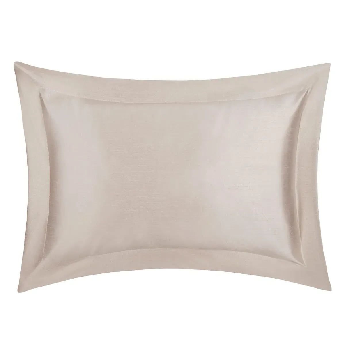 Oxford Pillowcases Pair - Natural, Faux Silk
