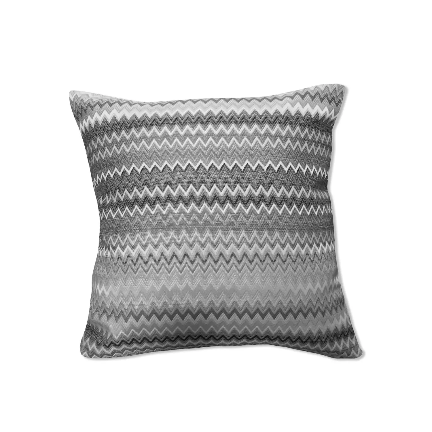 Pair Cushion Covers Geometric - Silver, Jacquard