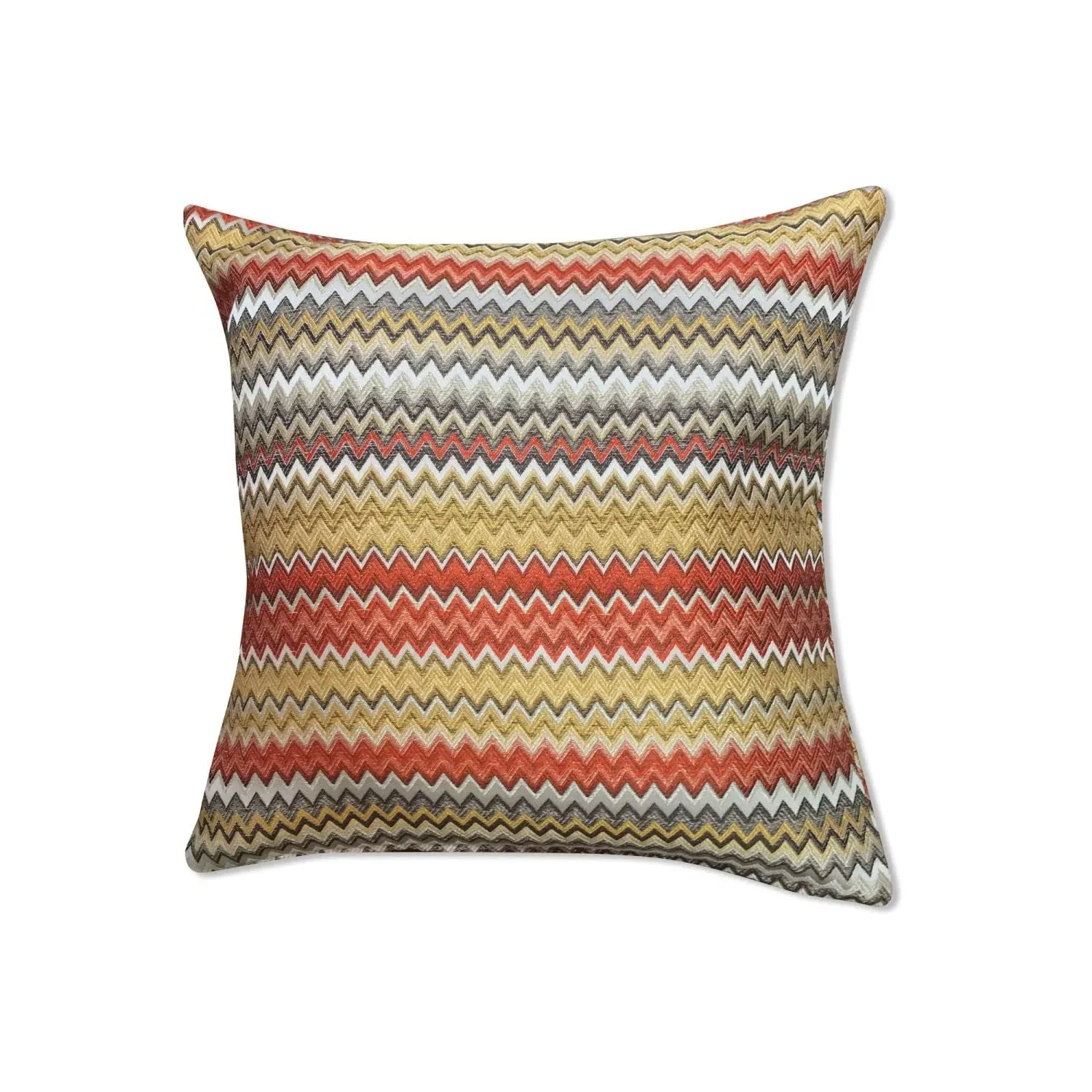 Pair Cushion Covers Geometric - Terracotta, Jacquard