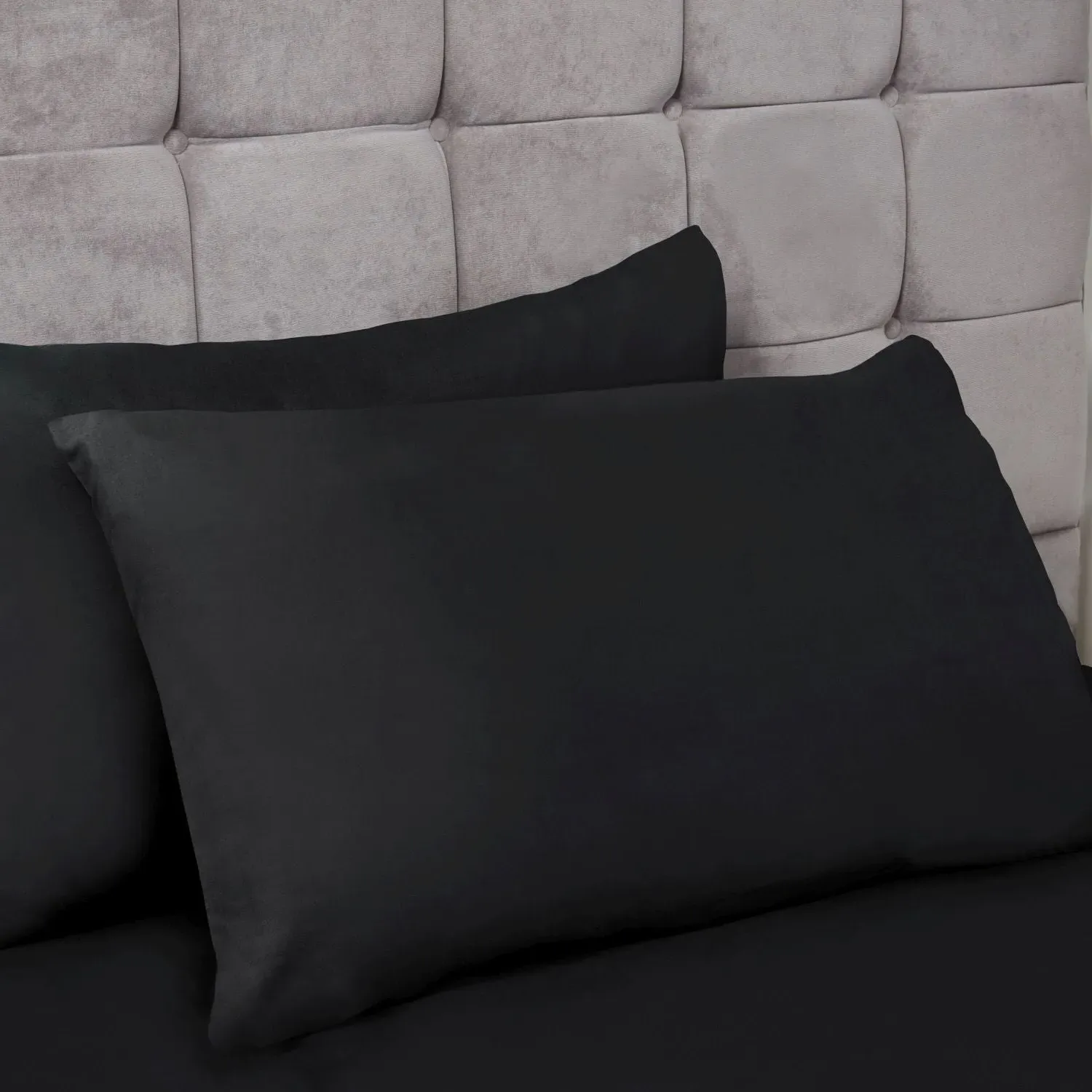 Pair Housewife Pillowcases - Black image