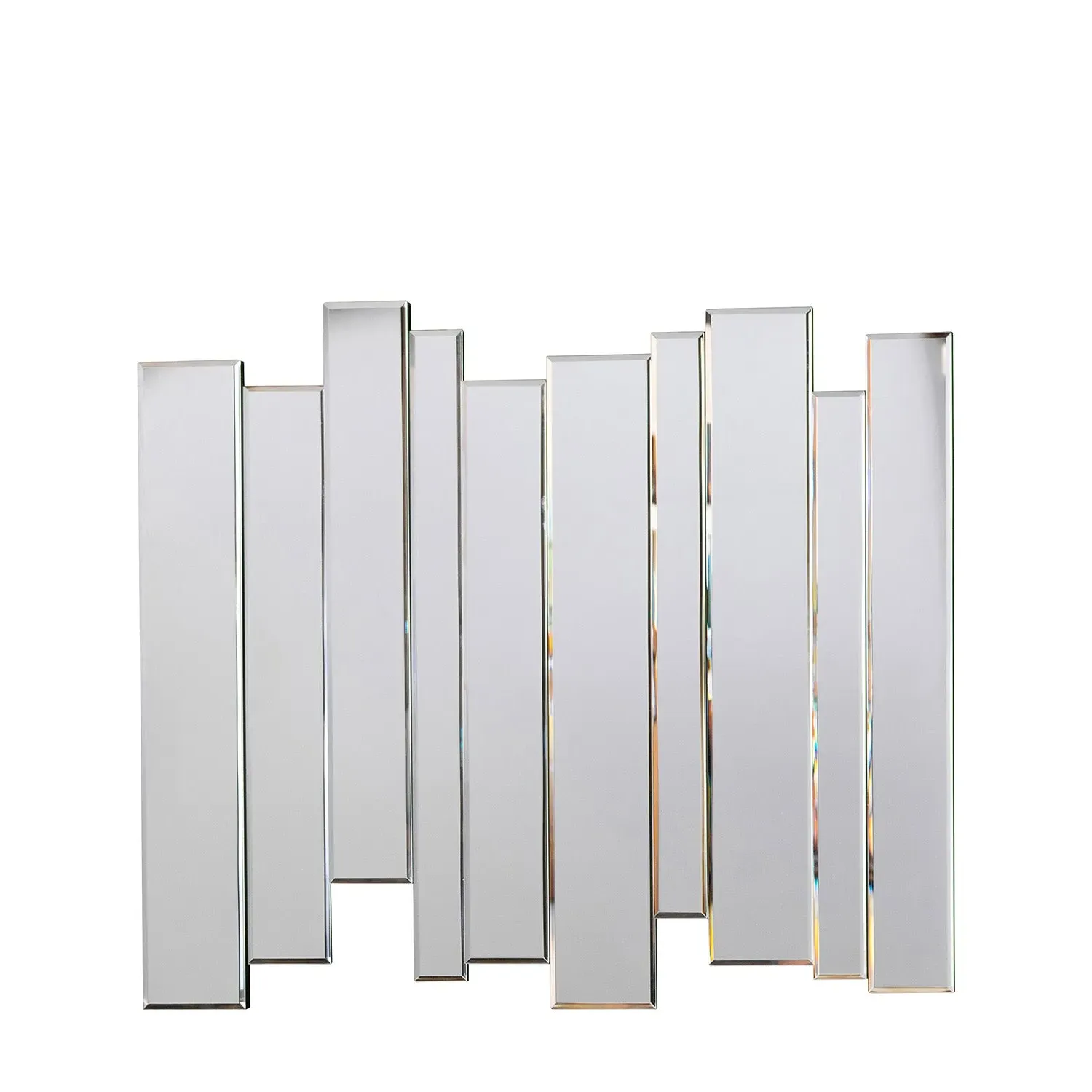 Panelled Wall Mirror - Silver