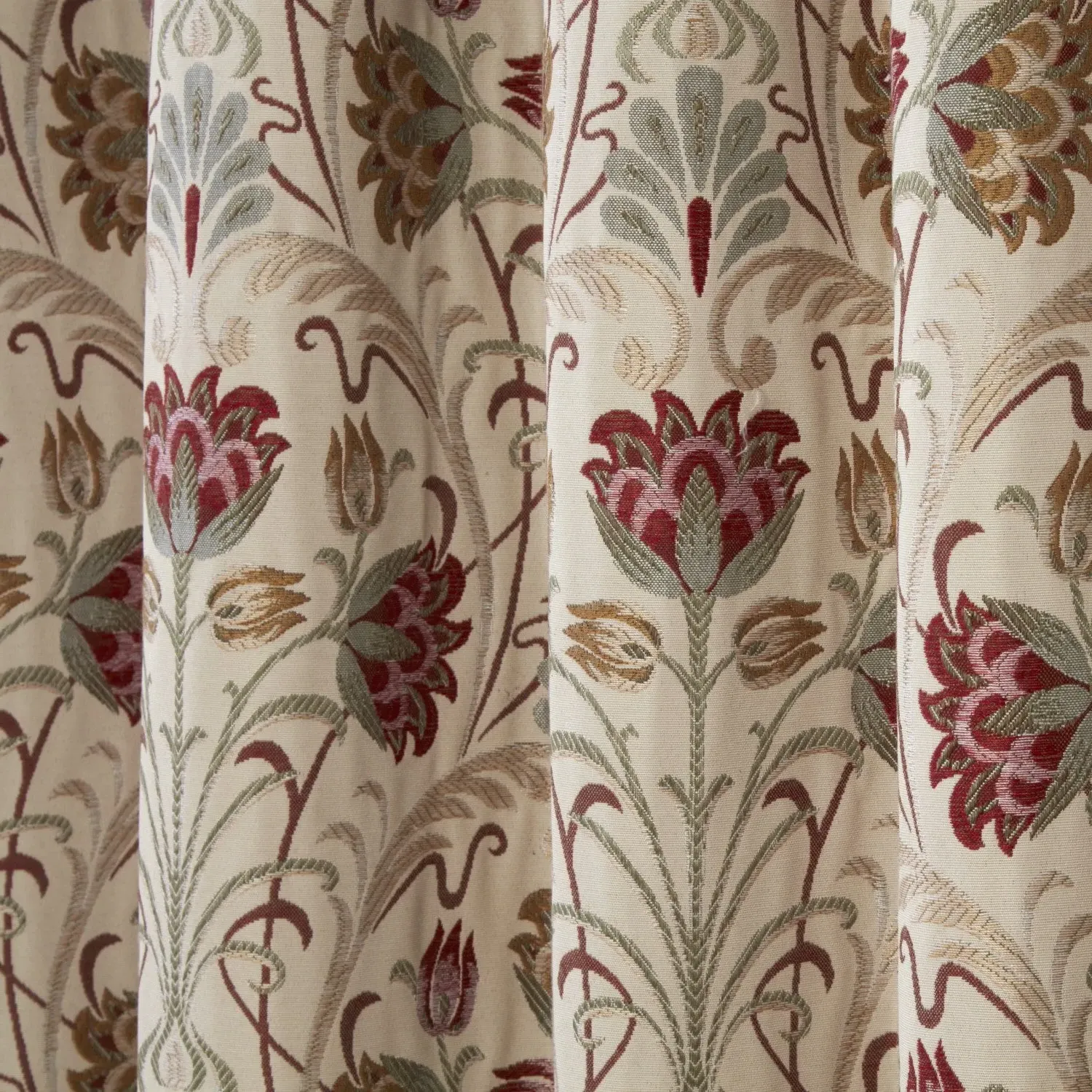 Pencil Pleat Curtains - Cream, Tapestry image