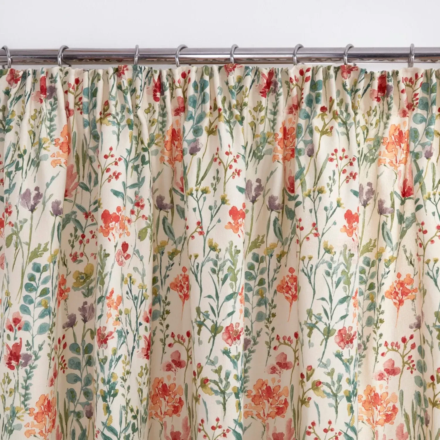 Pencil Pleat Curtains Floral - Multi