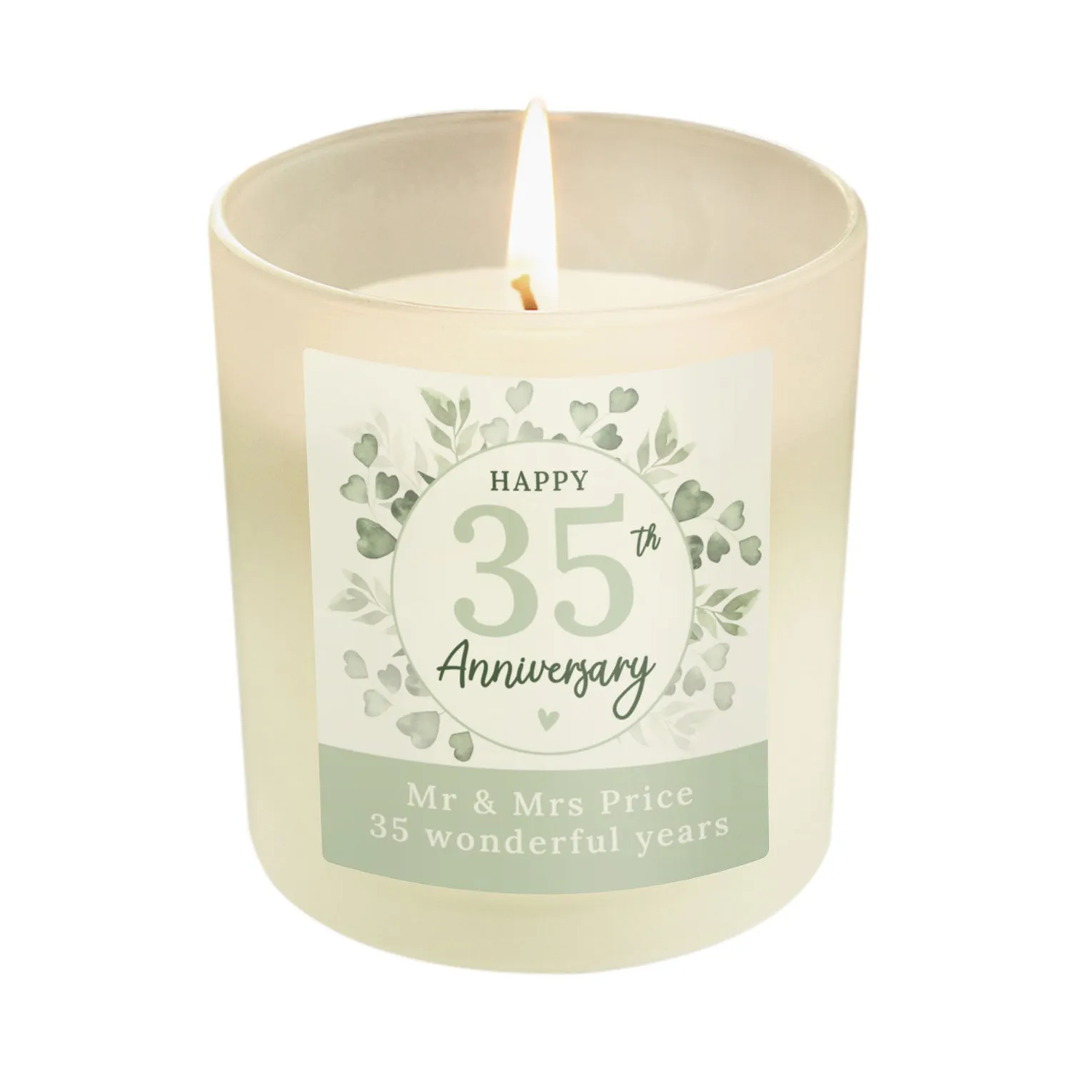 Personalised Anniversary Candle Jar - White product