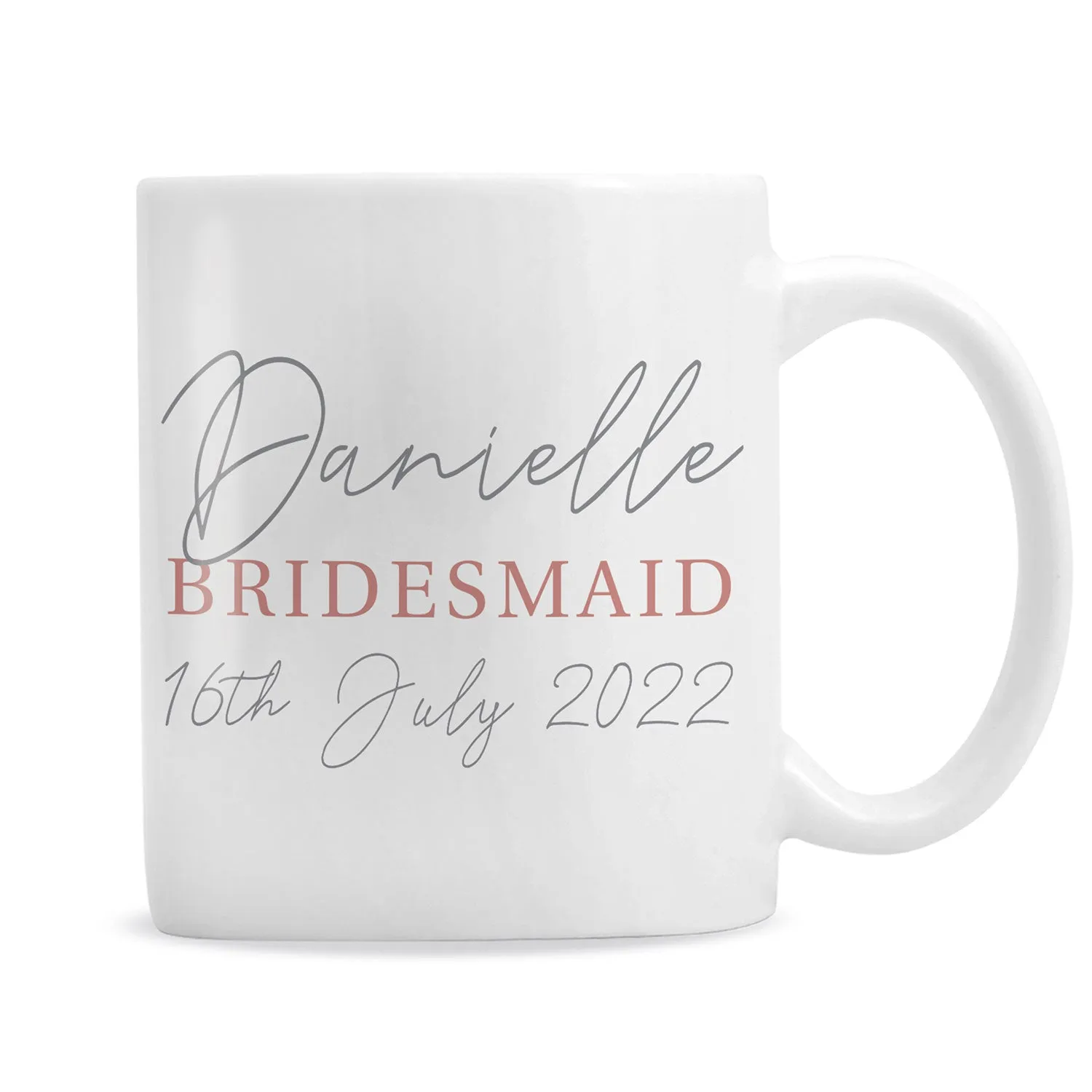 Personalised Blush Mug - White product