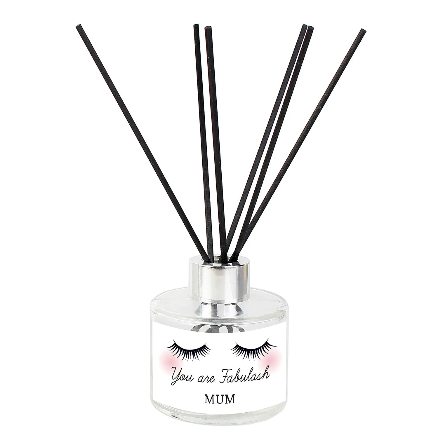 Personalised Eyelashes Reed Diffuser - Clear, Glass product
