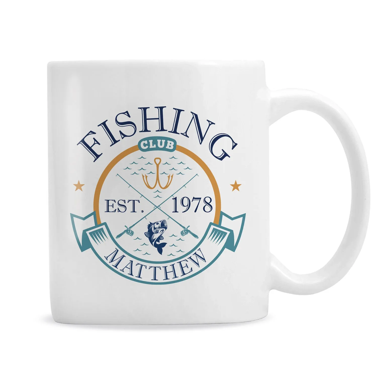 Personalised Fishing Club Mug - White product