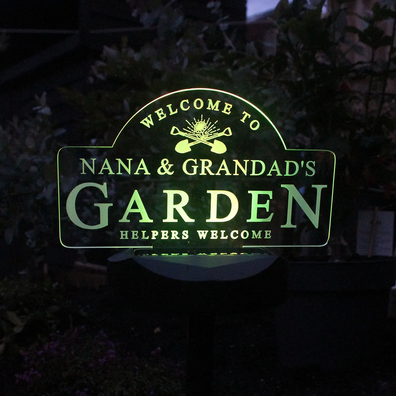 Personalised Garden Solar LED Light - Clear product