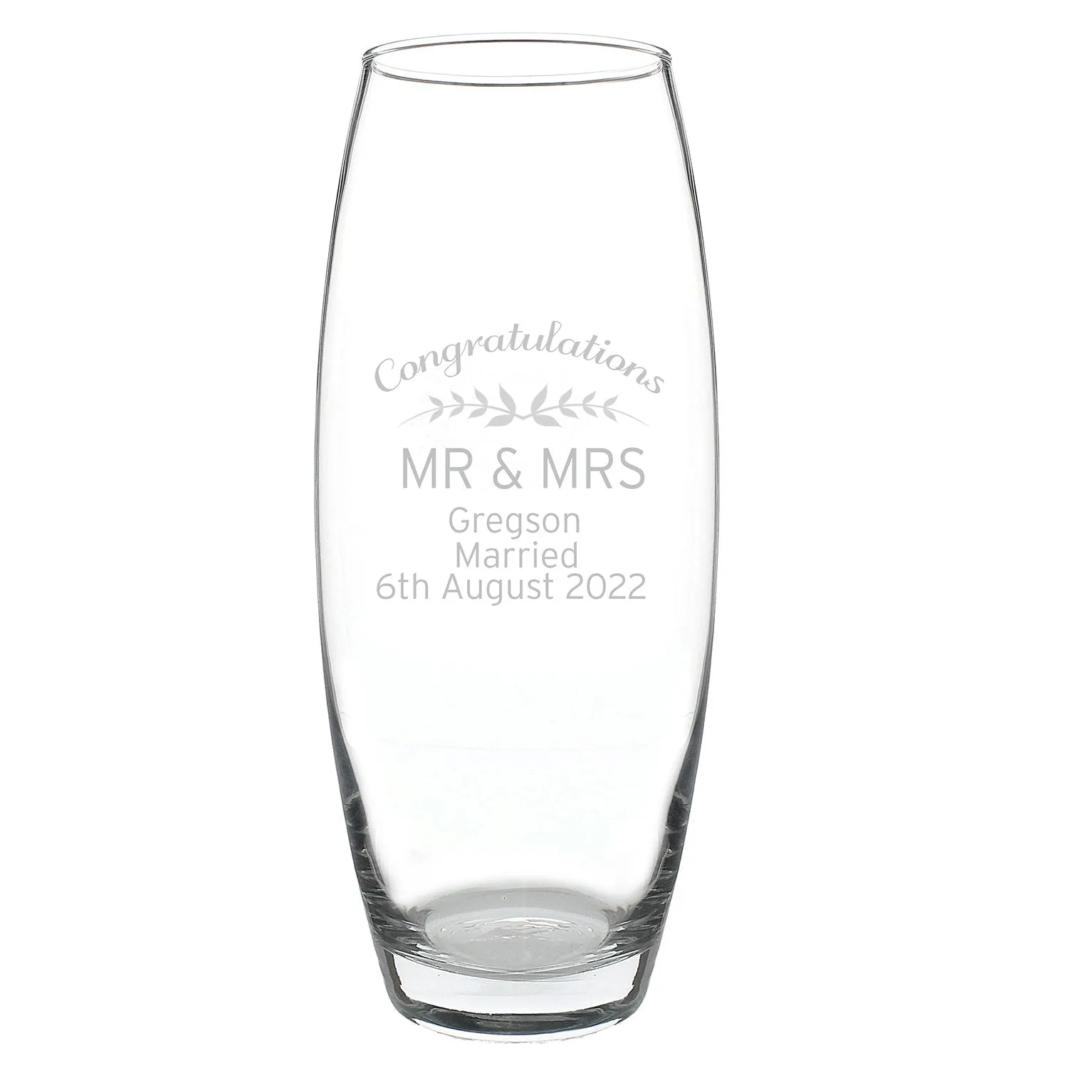 Personalised Glass Vase - Clear product