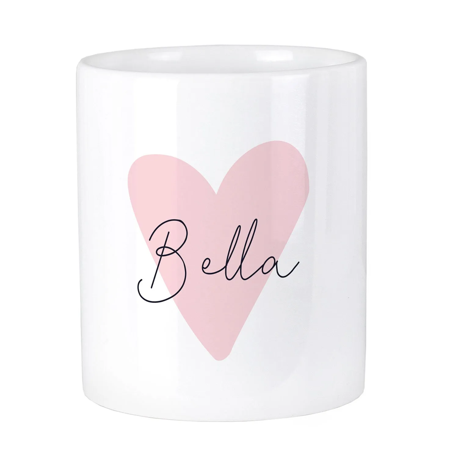 Personalised Heart Trinket Pot - White, Ceramic product