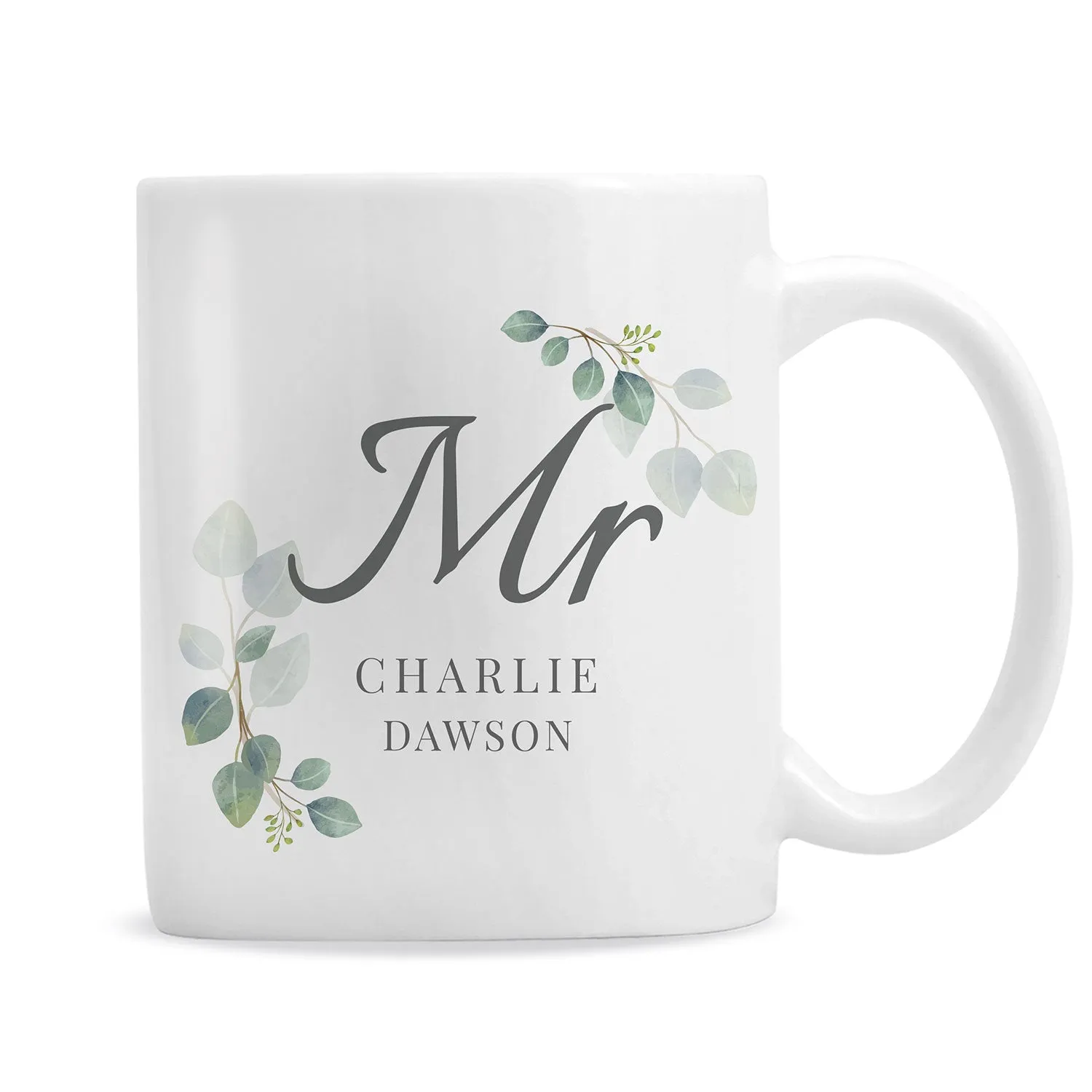 Personalised Mr Botanical Mug - White product