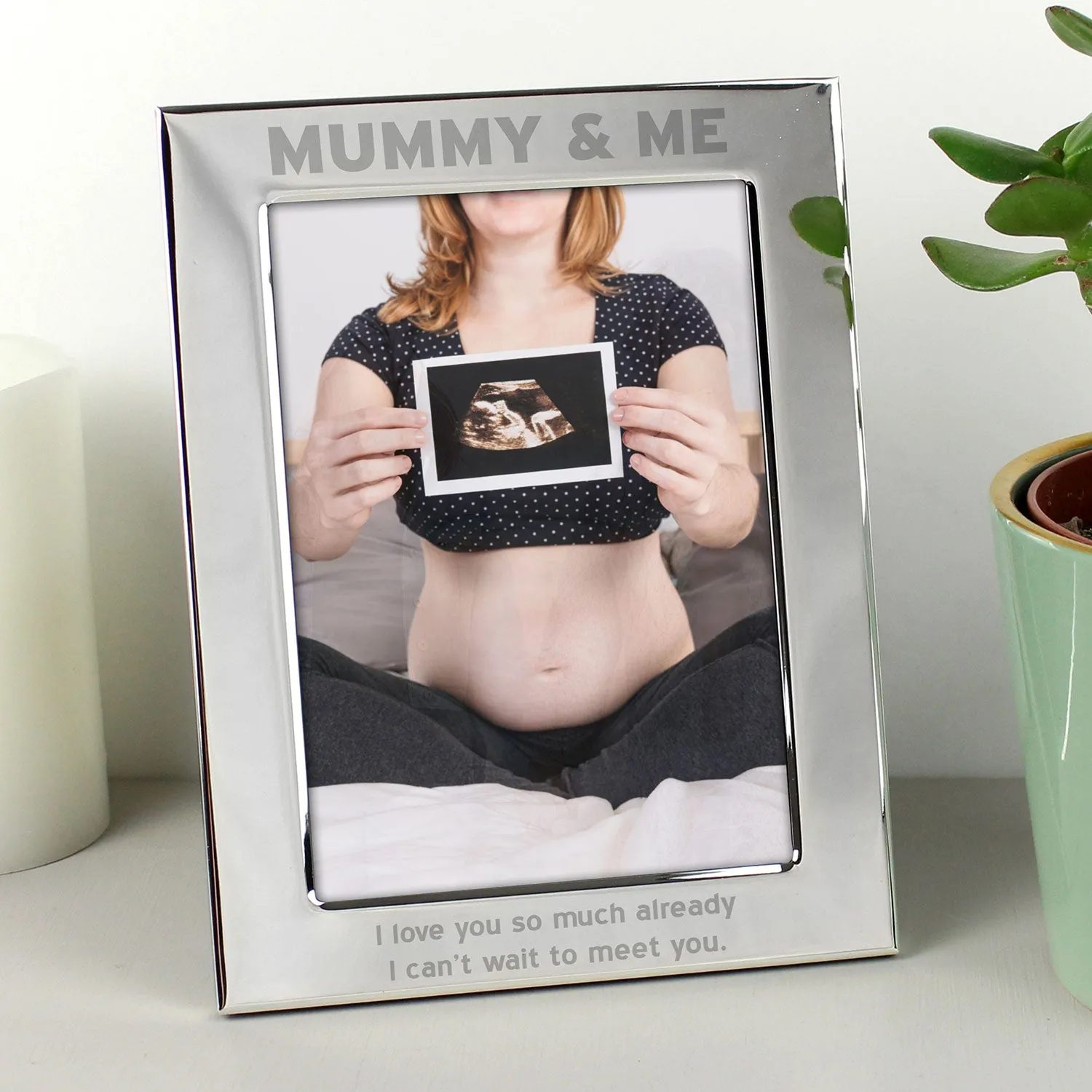 Personalised Mummy & Me Picture Frame - Silver, Aluminium alternate view