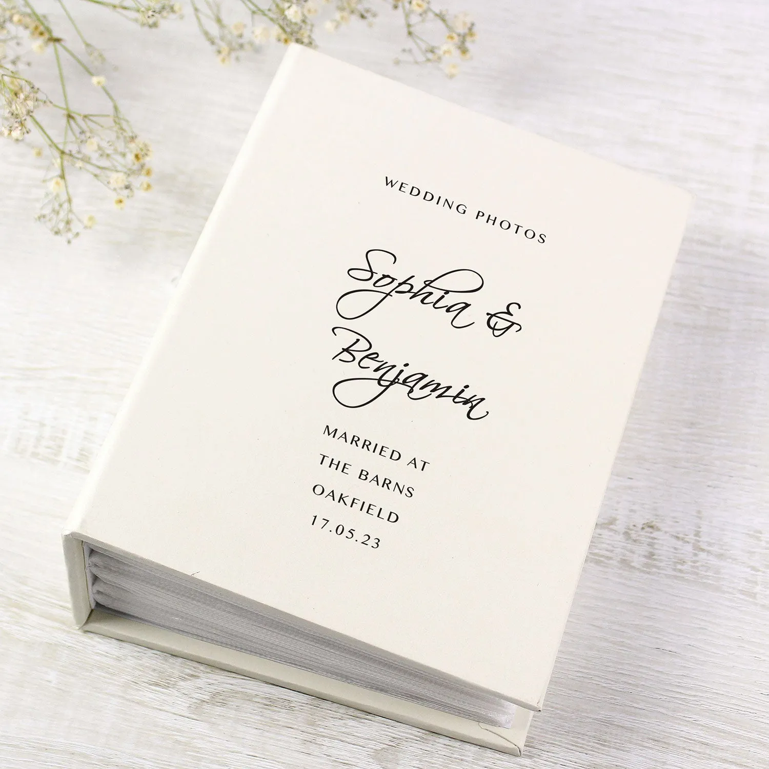Personalised Photo Album with Sleeves - Ivory product